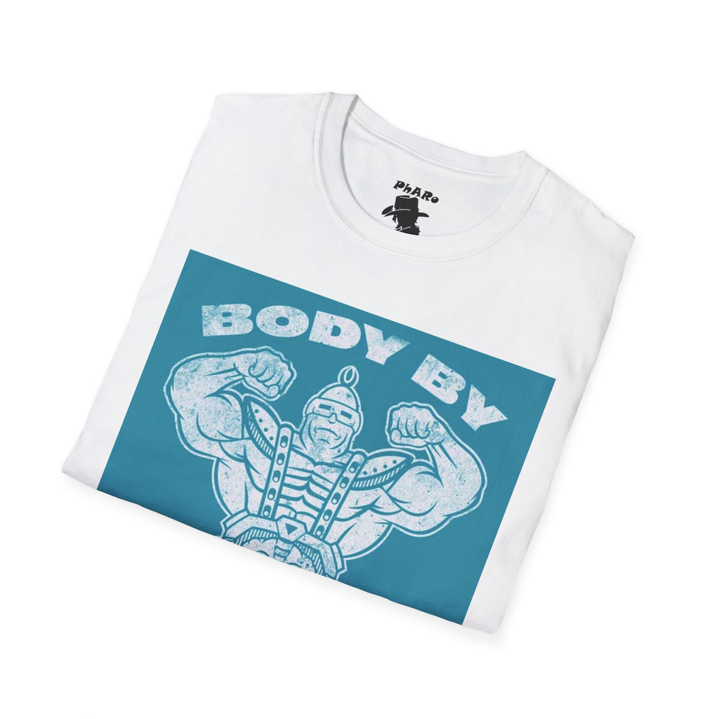 Body By Krang Unisex Softstyle T-Shirt - Vintage Fitness Tee