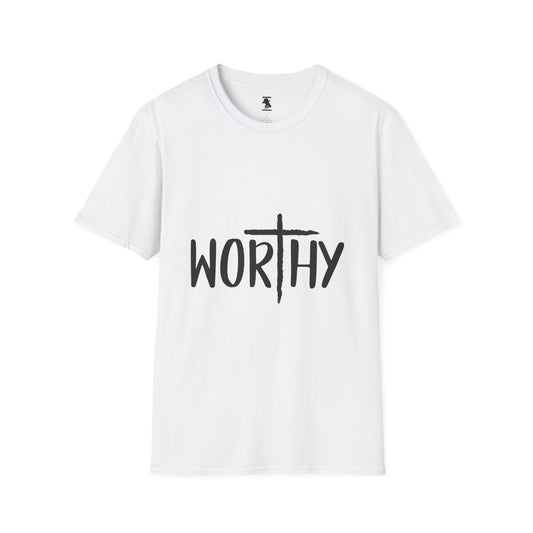Worthy Unisex Softstyle T-Shirt - Faith-Inspired Apparel for Everyday Empowerment