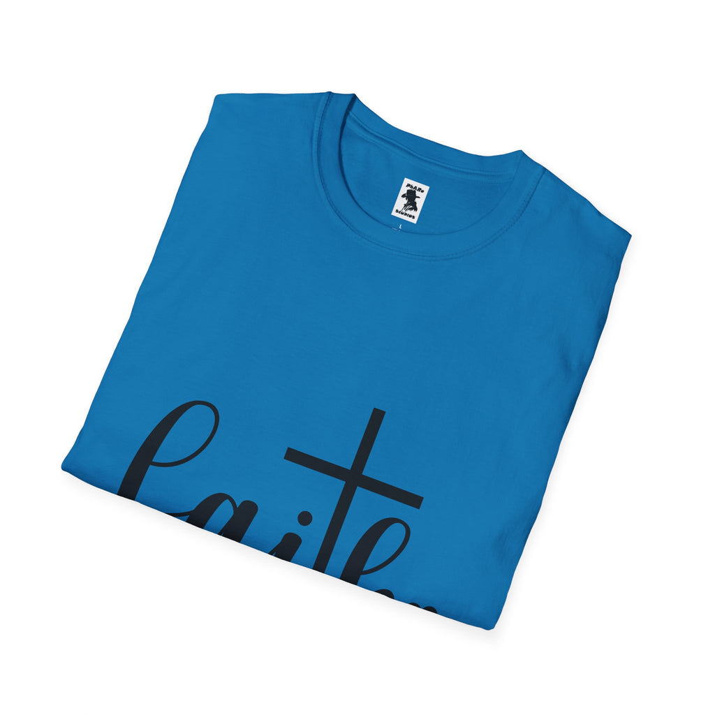 Faith Cross Unisex Softstyle T-Shirt | Inspirational Graphic Tee
