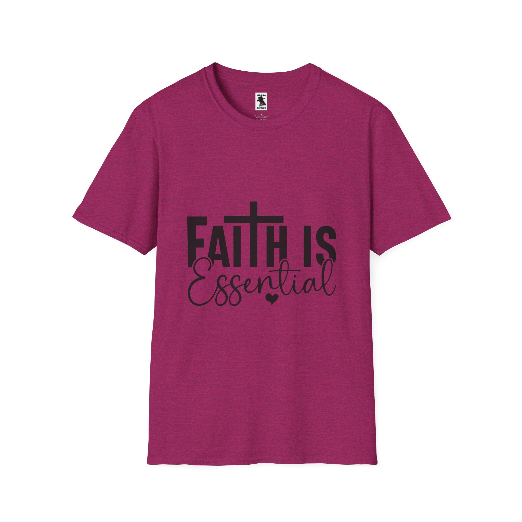 Faith is Essential Unisex Softstyle T-Shirt | Inspirational Tee for Everyday Wear