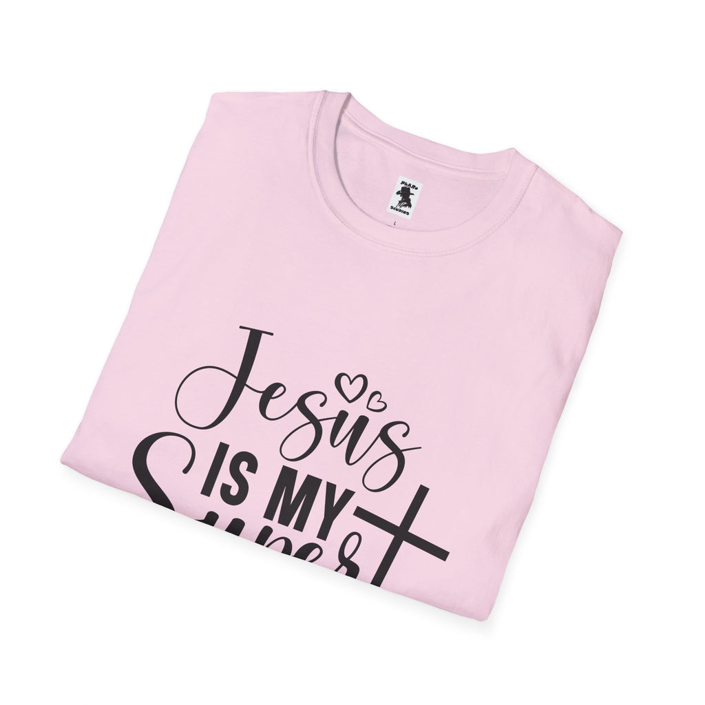 Unisex Softstyle T-Shirt - 'Jesus is My Superhero' Inspirational Tee