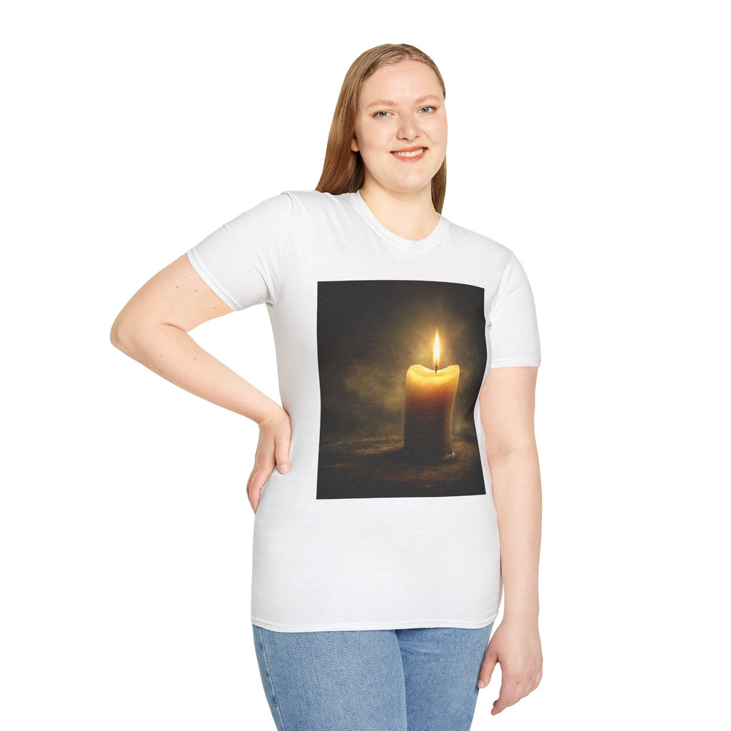 Lightbearer Unisex T-Shirt, Cozy Gift for Home Lovers, Relaxing Aesthetic Apparel, Perfect for Birthdays, Meditation, or Home Decor