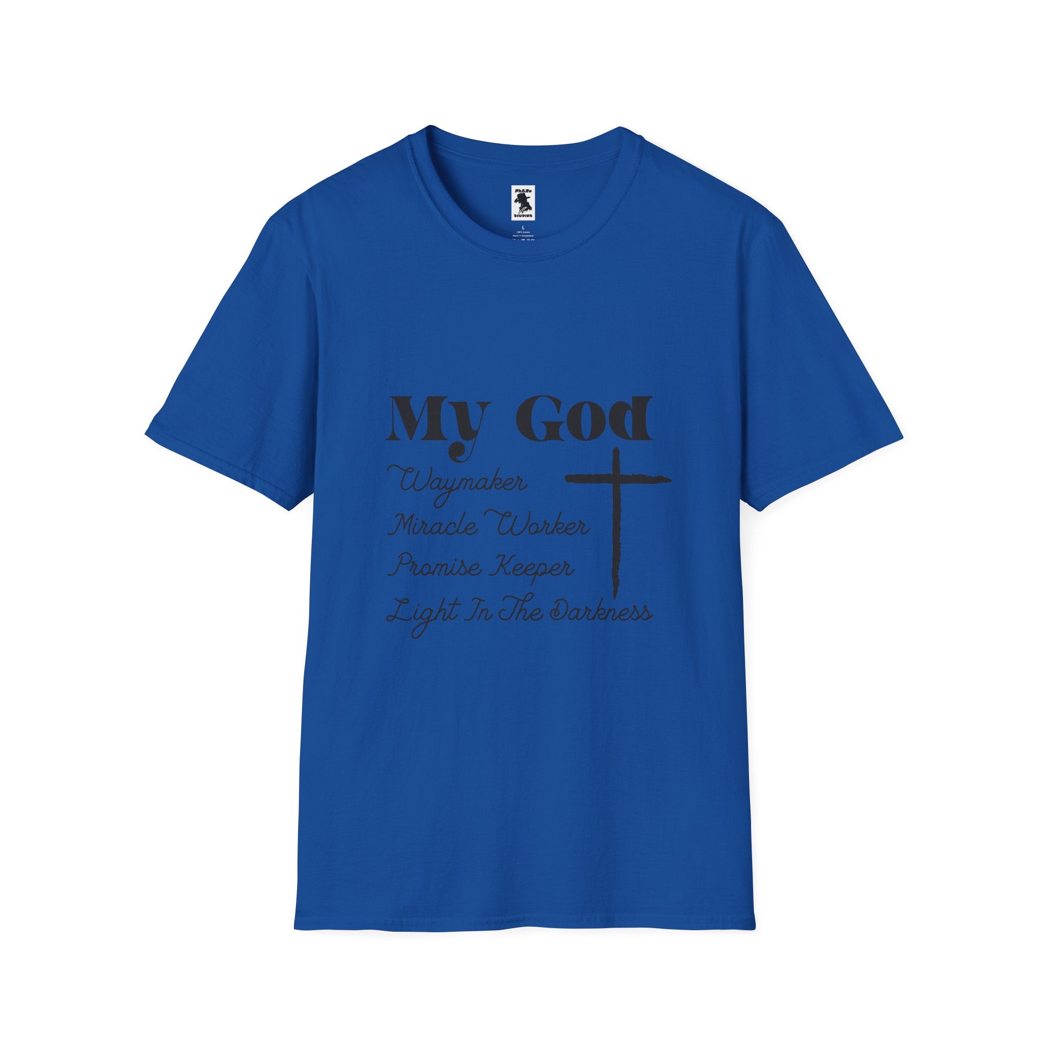 Inspirational Christian T-Shirt - My God Waymaker, Miracle Worker, Promise Keeper