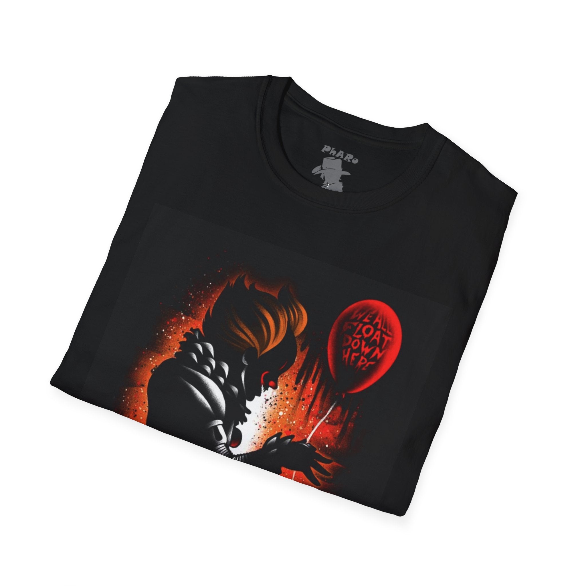 Creepy It Horror T-Shirt | Unisex Softstyle Tee with Balloon Design