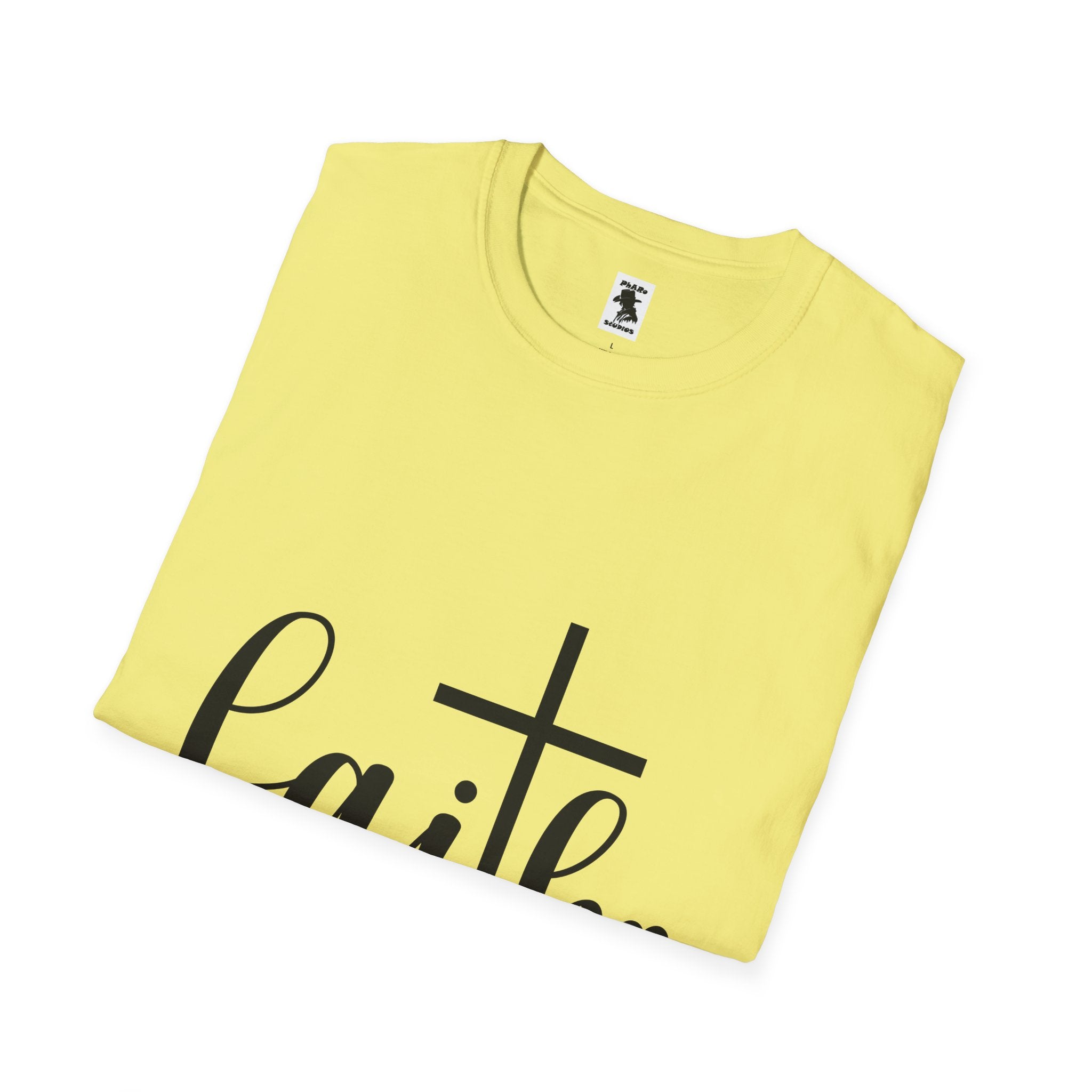 Faith Cross Unisex Softstyle T-Shirt | Inspirational Graphic Tee