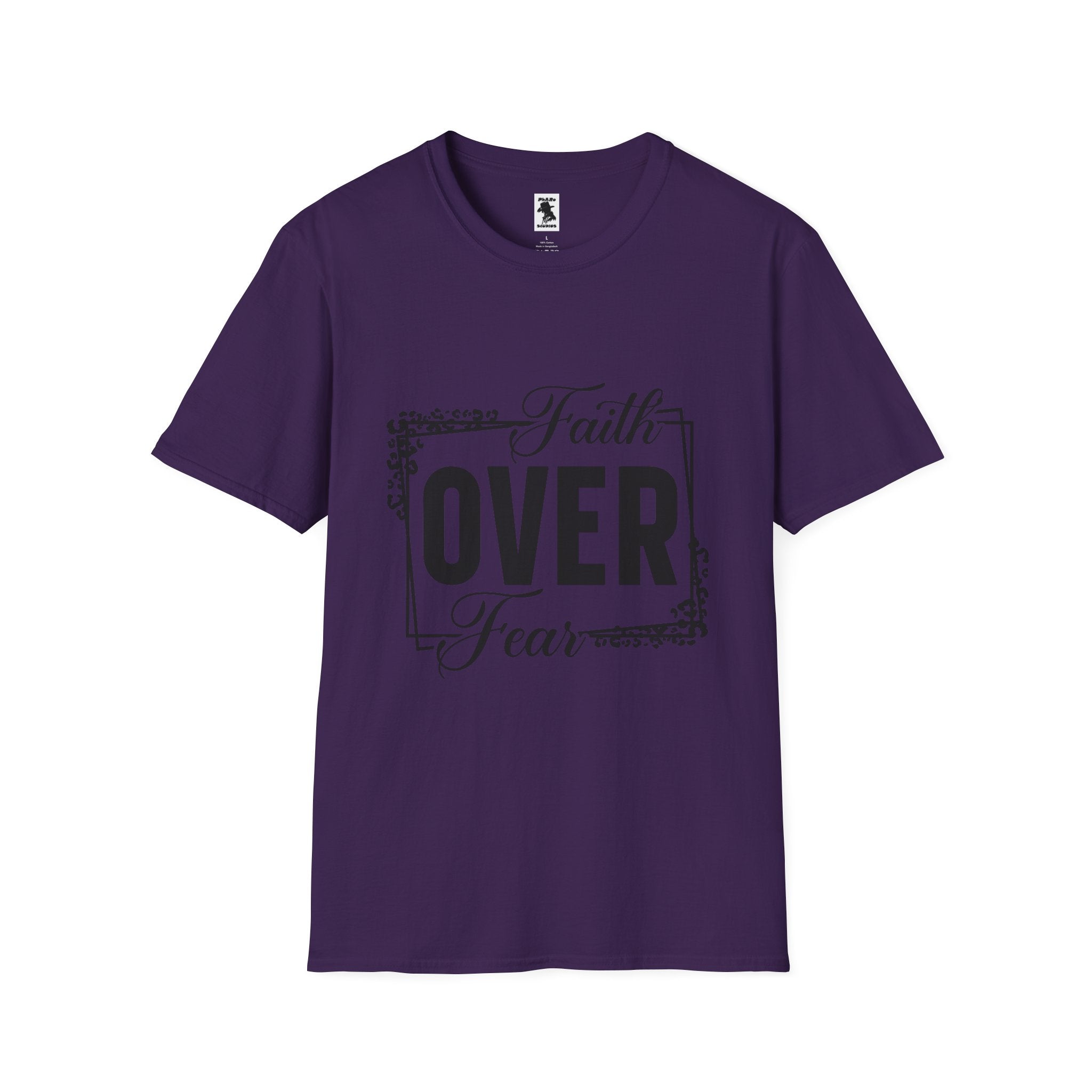 Faith Over Fear Unisex Softstyle T-Shirt - Inspirational Graphic Tee