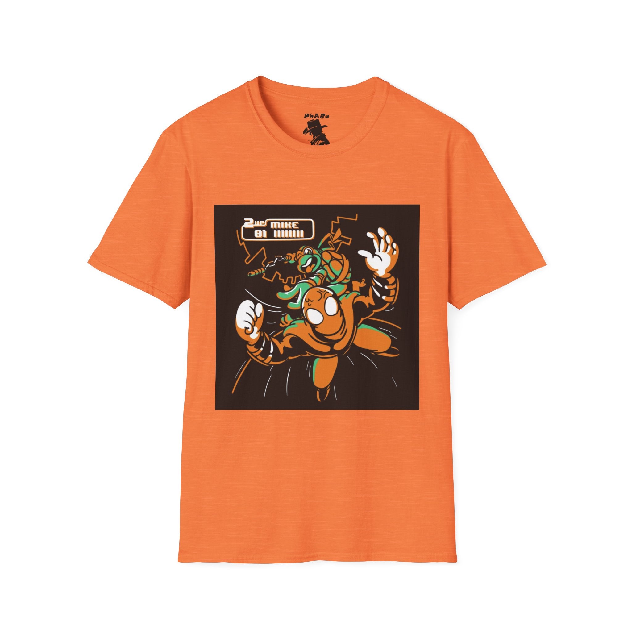 Unisex Softstyle T-Shirt - Vibrant TMNT Arcade Design