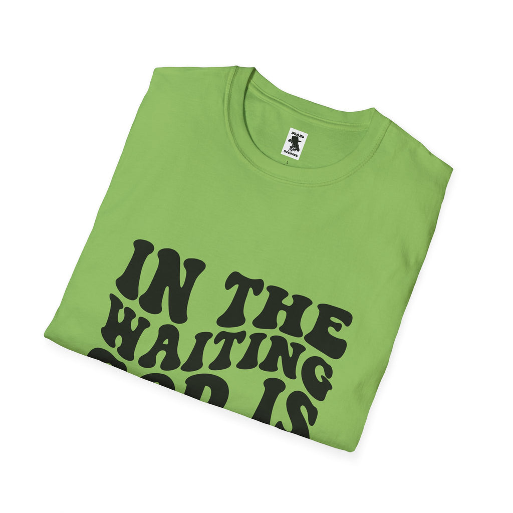 Inspirational Workout Unisex T-Shirt - 'In the Waiting God is Working'