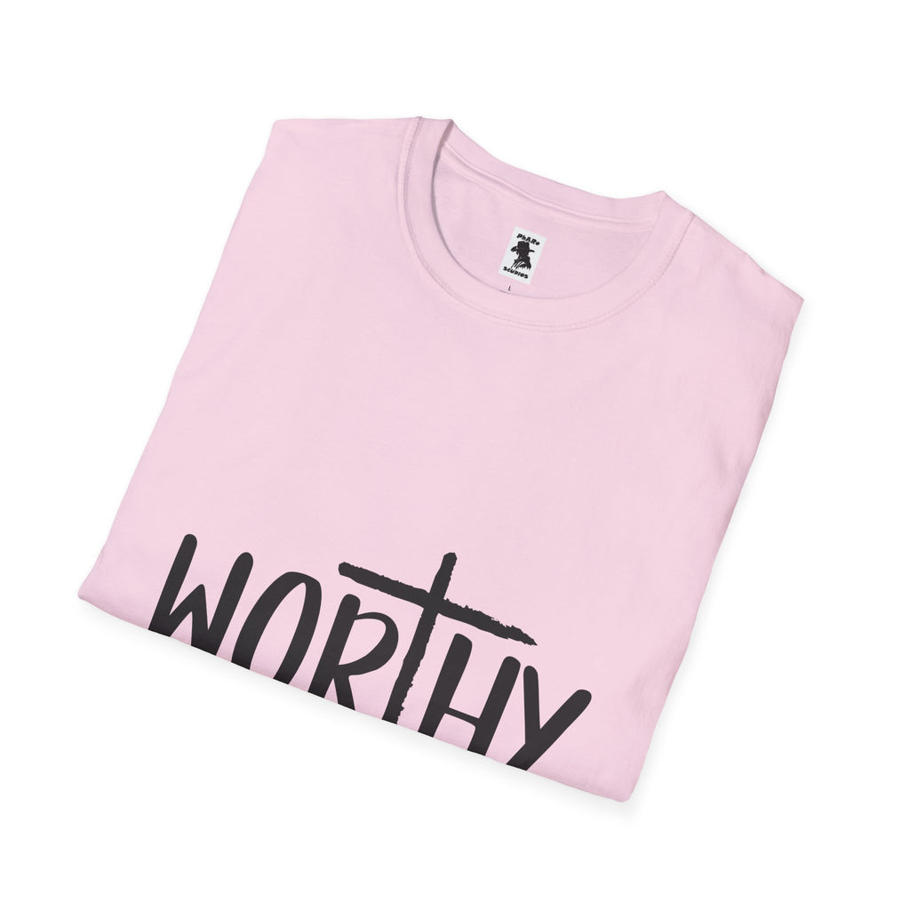 Worthy Unisex Softstyle T-Shirt - Faith-Inspired Apparel for Everyday Empowerment