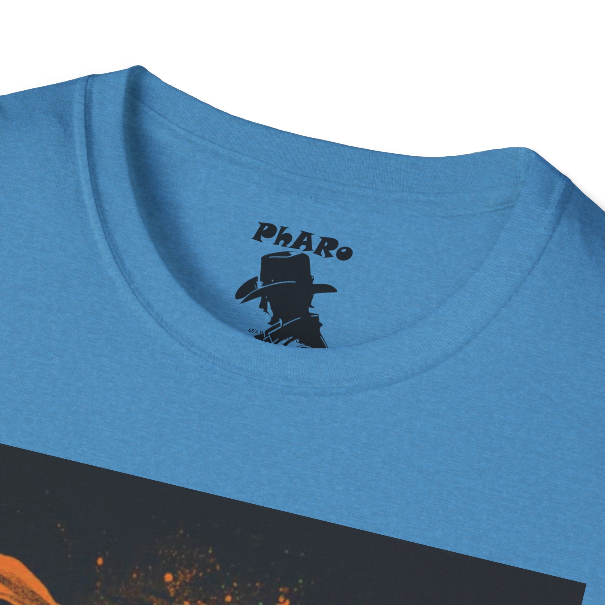 Bold Graphic Unisex T-Shirt - Edgy Design with Orange and Green Elements