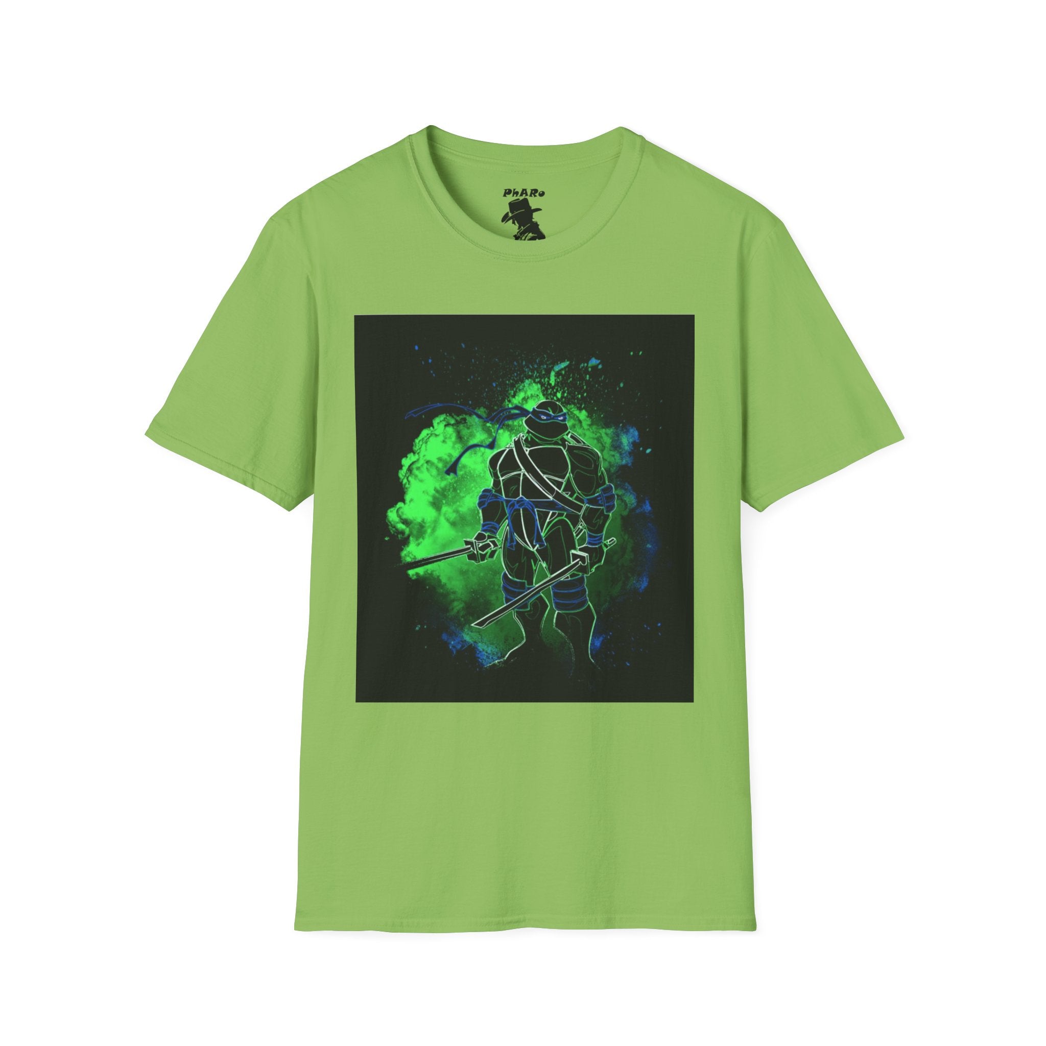 Unisex Softstyle T-Shirt - Neon Ninja Graphic Tee for Fans