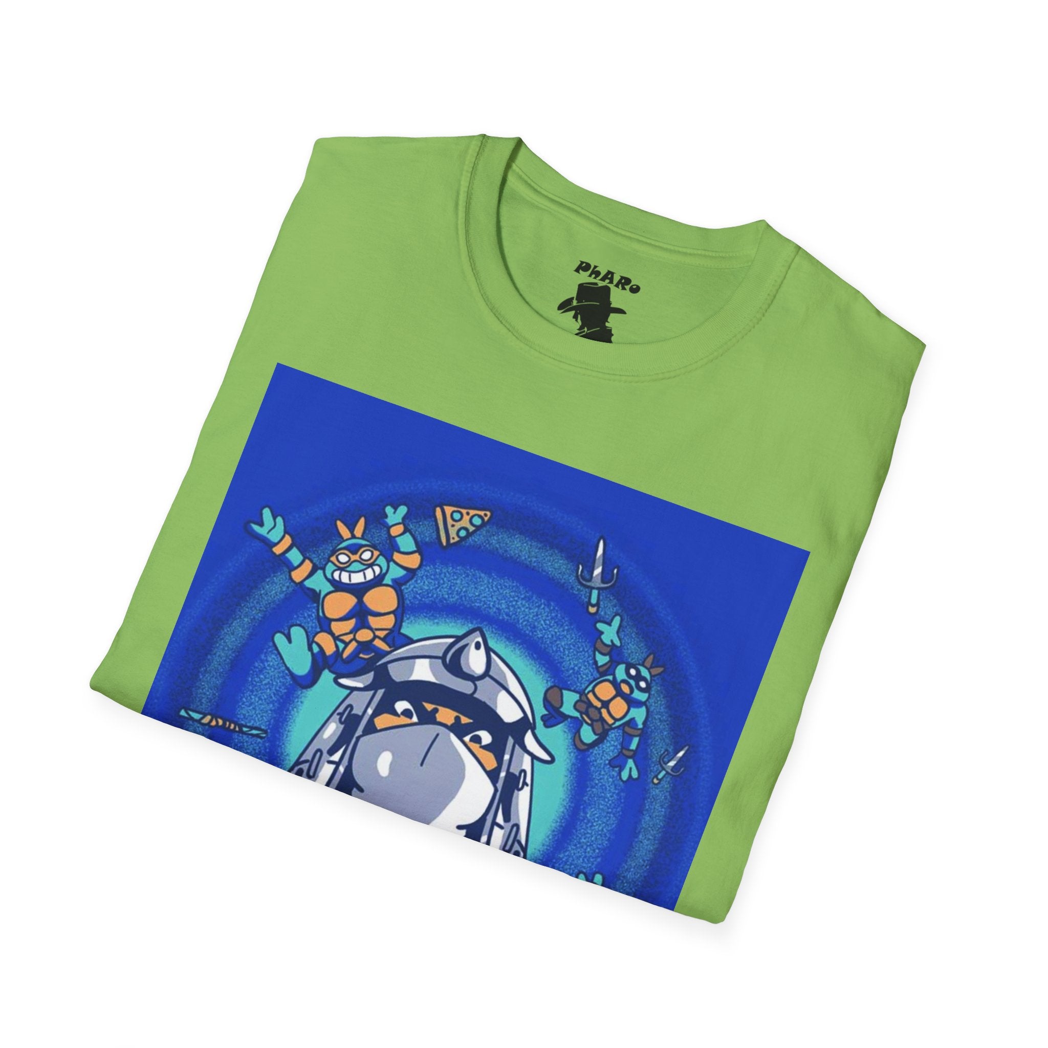 Whimsical TMNT Arcade Adventure Unisex Softstyle T-Shirt