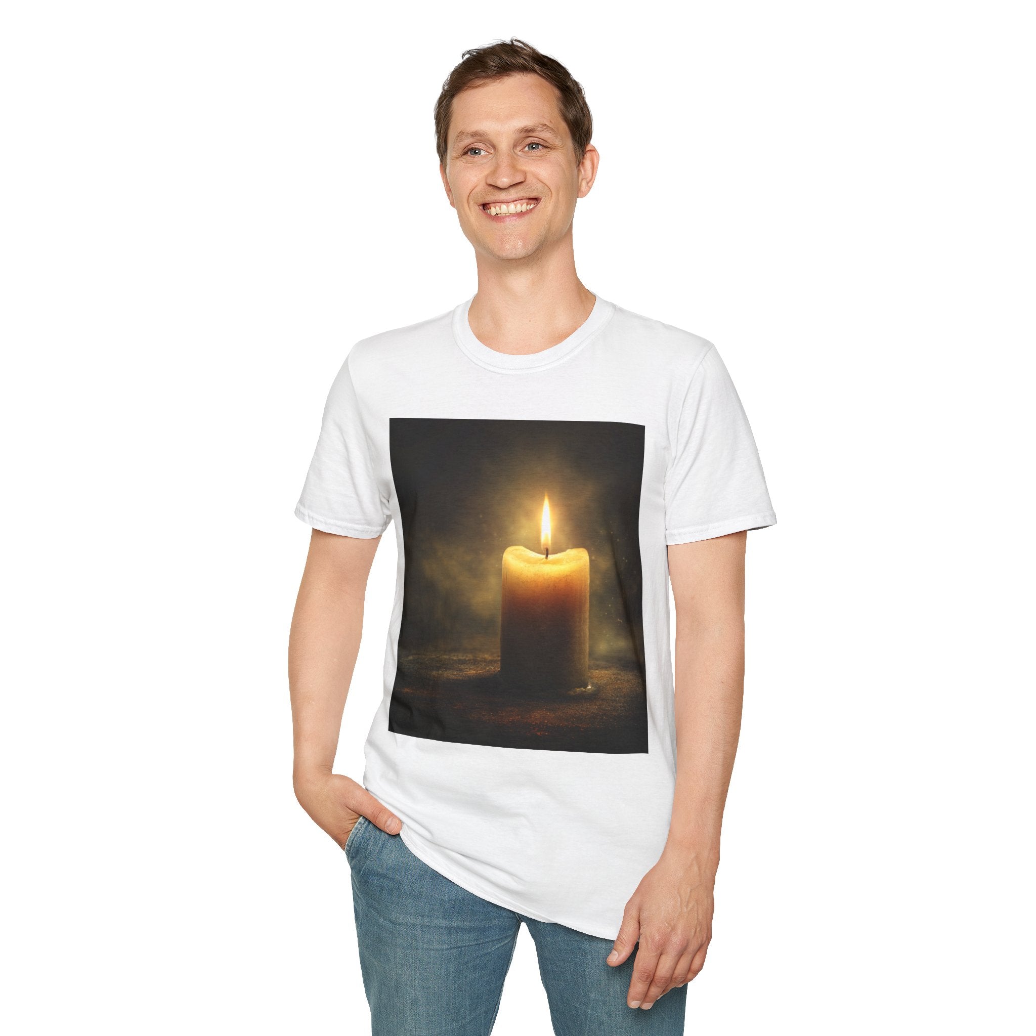 Lightbearer Unisex T-Shirt, Cozy Gift for Home Lovers, Relaxing Aesthetic Apparel, Perfect for Birthdays, Meditation, or Home Decor