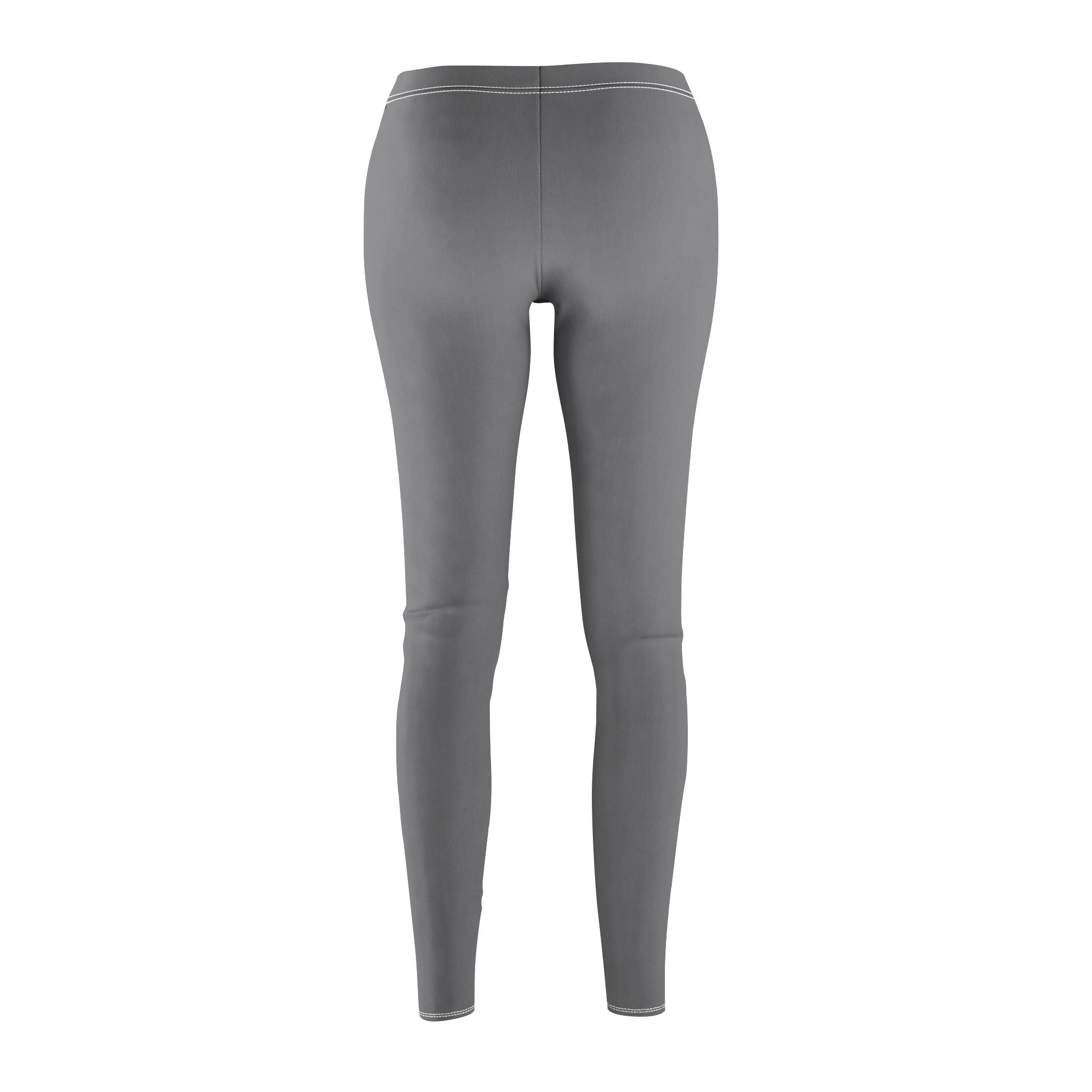Gray - Women's Mid-rise Casual Leggings