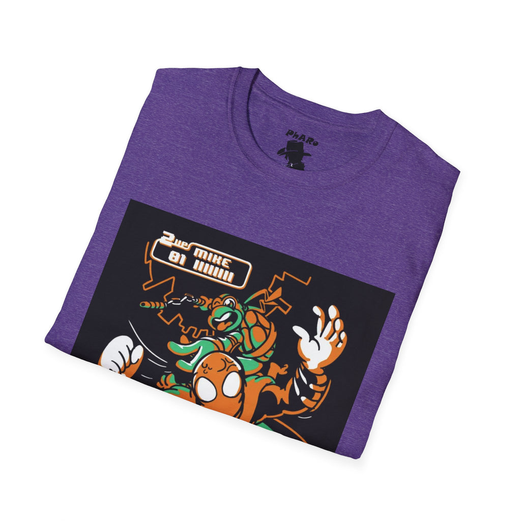 Unisex Softstyle T-Shirt - Vibrant TMNT Arcade Design