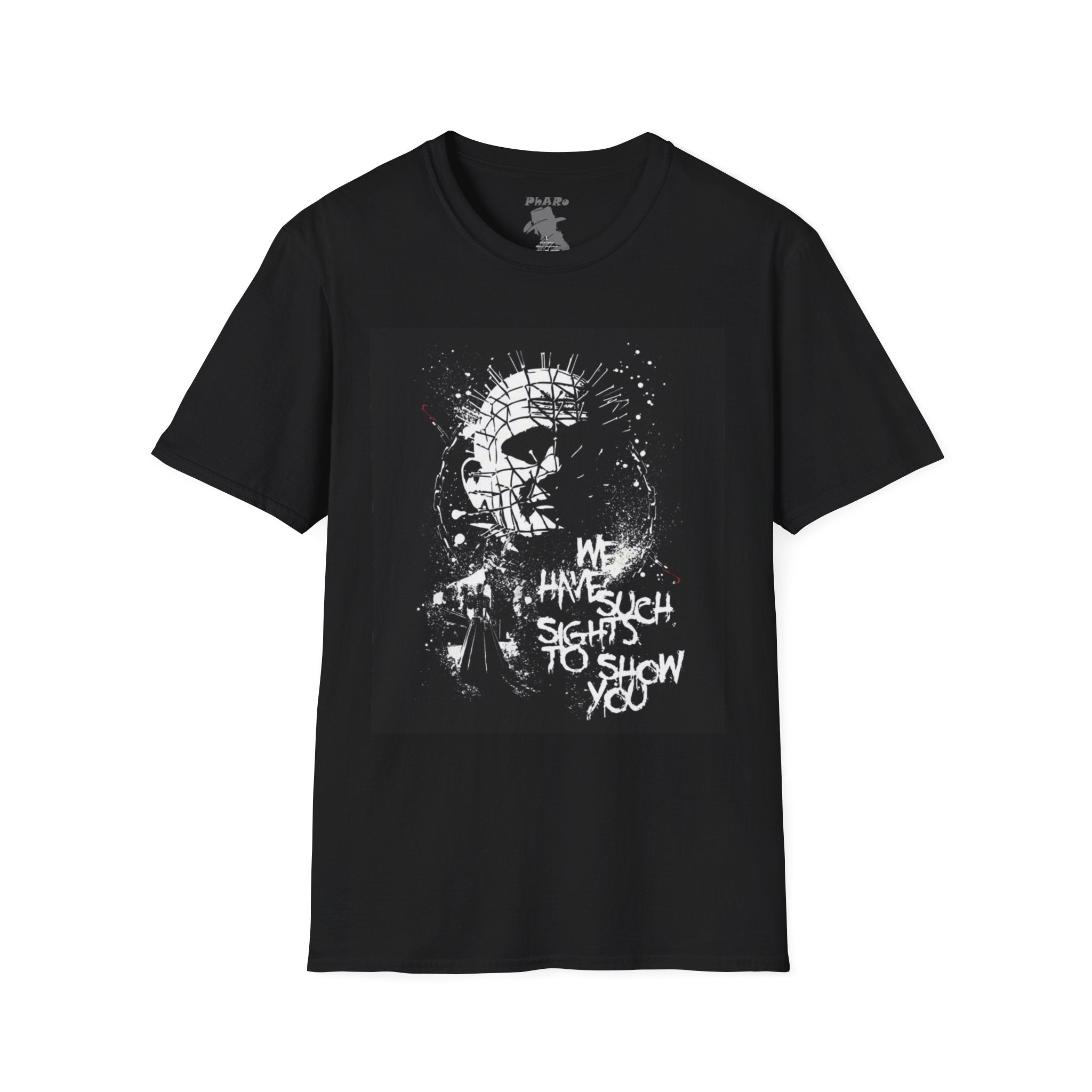 Unisex Softstyle T-Shirt - "We Have Such Sights to Show You" Gothic Graphic Tee for Horror Fans