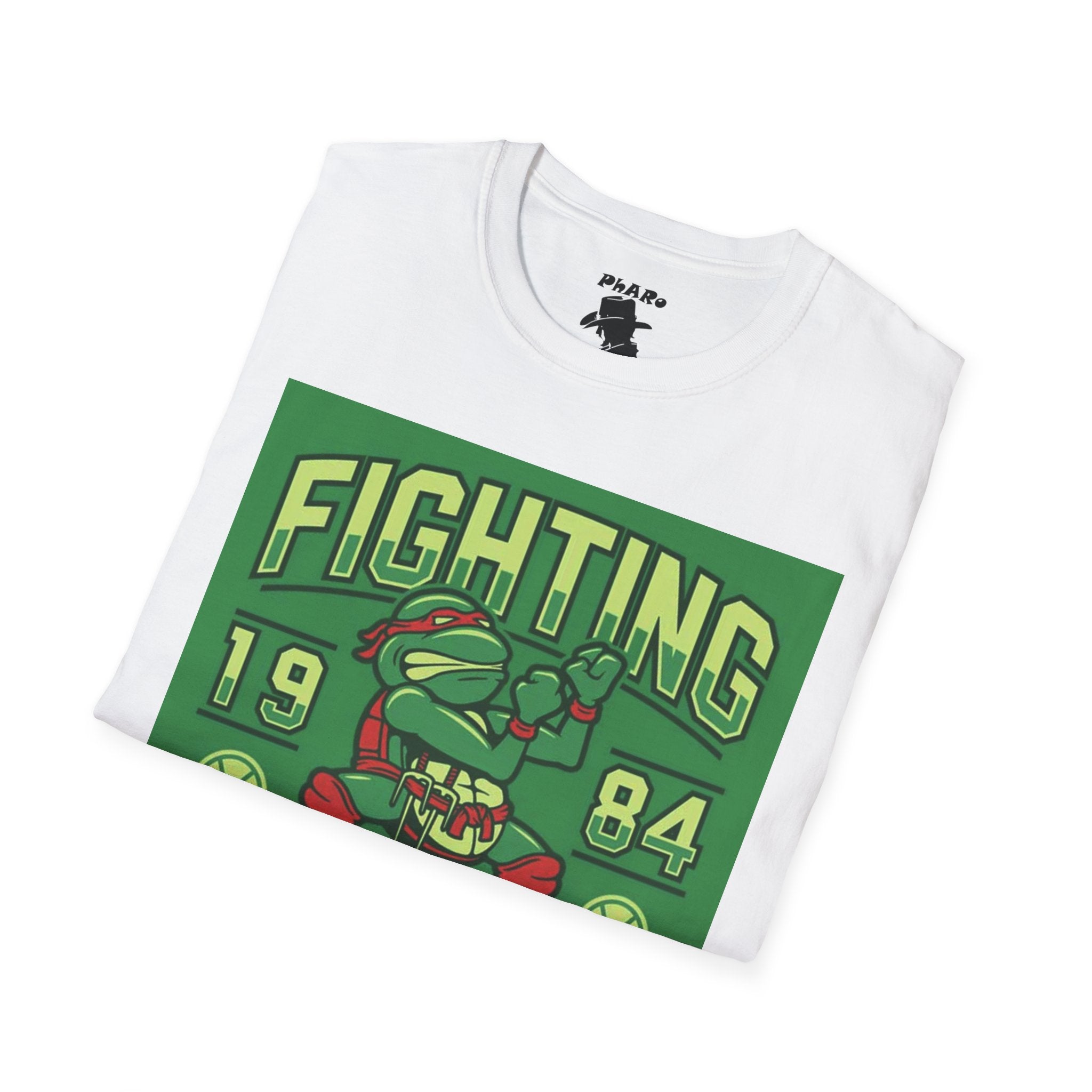 Fighting Turtles Graphic T-Shirt - Turtle Power 1984 Unisex Softstyle