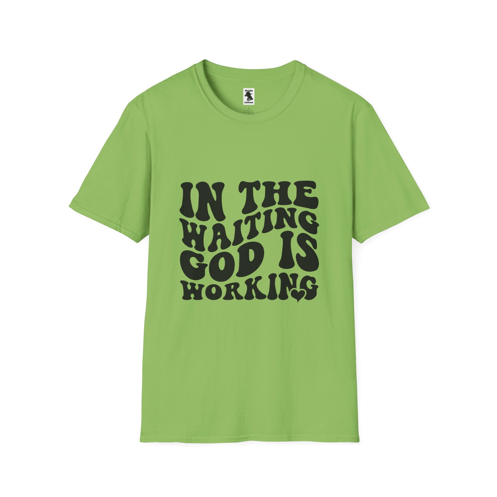 Inspirational Workout Unisex T-Shirt - 'In the Waiting God is Working'