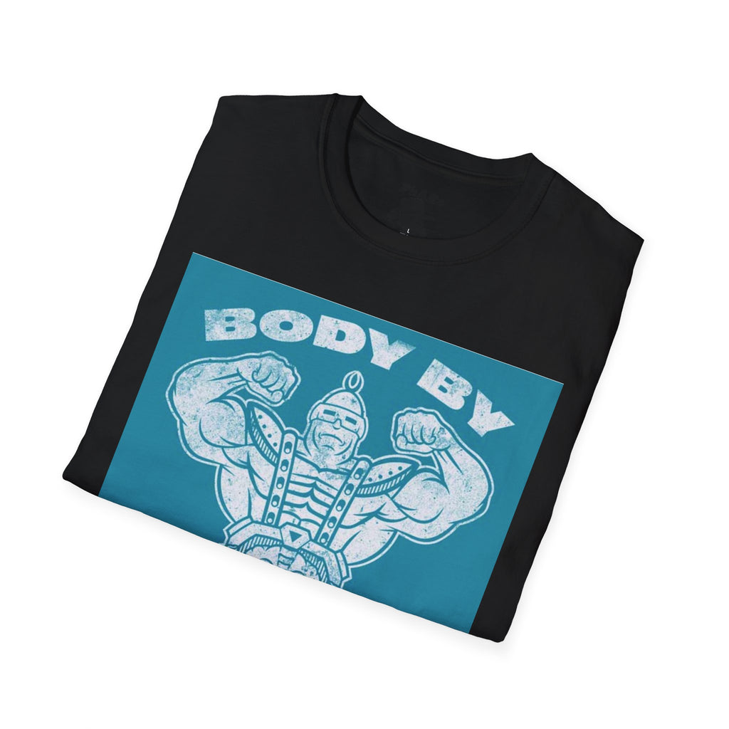Body By Krang Unisex Softstyle T-Shirt - Vintage Fitness Tee