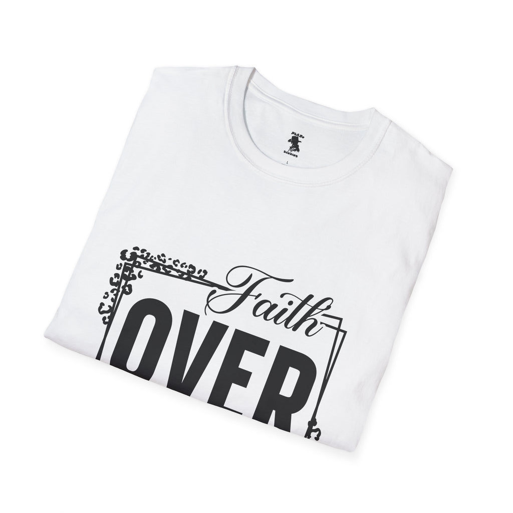 Faith Over Fear Unisex Softstyle T-Shirt - Inspirational Graphic Tee