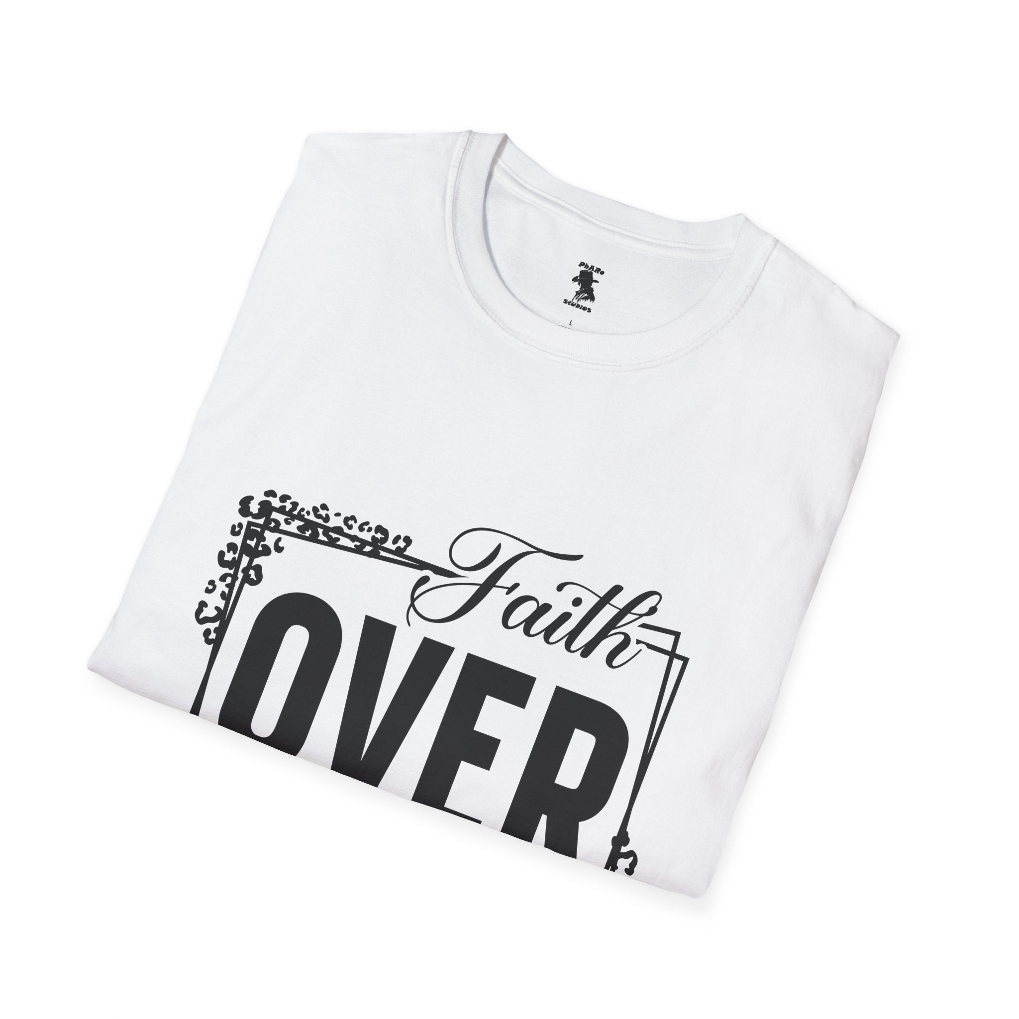 Faith Over Fear Unisex Softstyle T-Shirt - Inspirational Graphic Tee