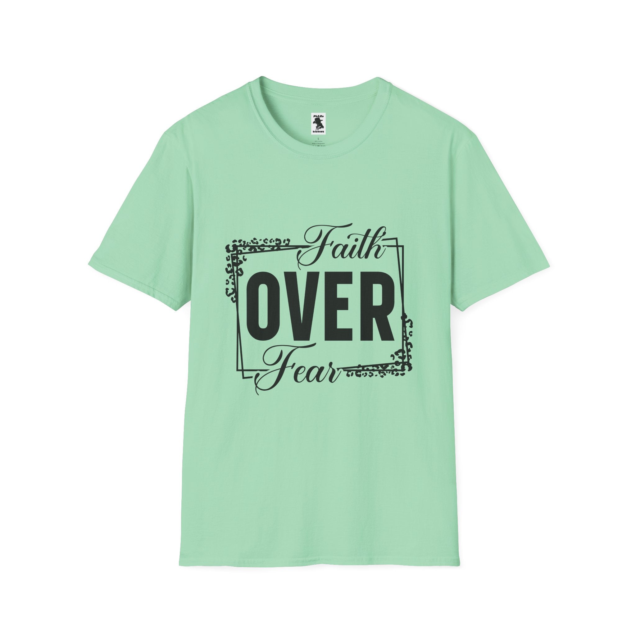 Faith Over Fear Unisex Softstyle T-Shirt - Inspirational Graphic Tee