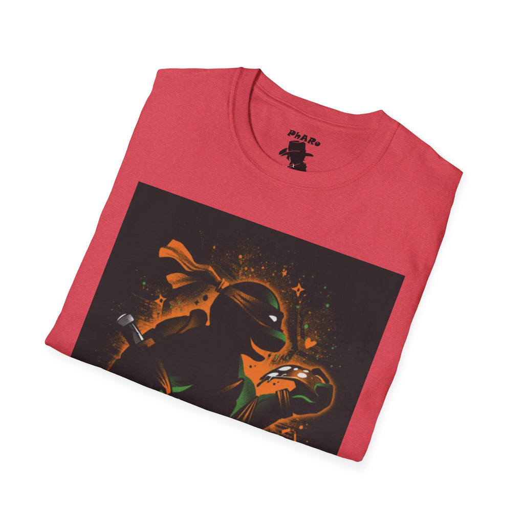 Bold Graphic Unisex T-Shirt - Edgy Design with Orange and Green Elements