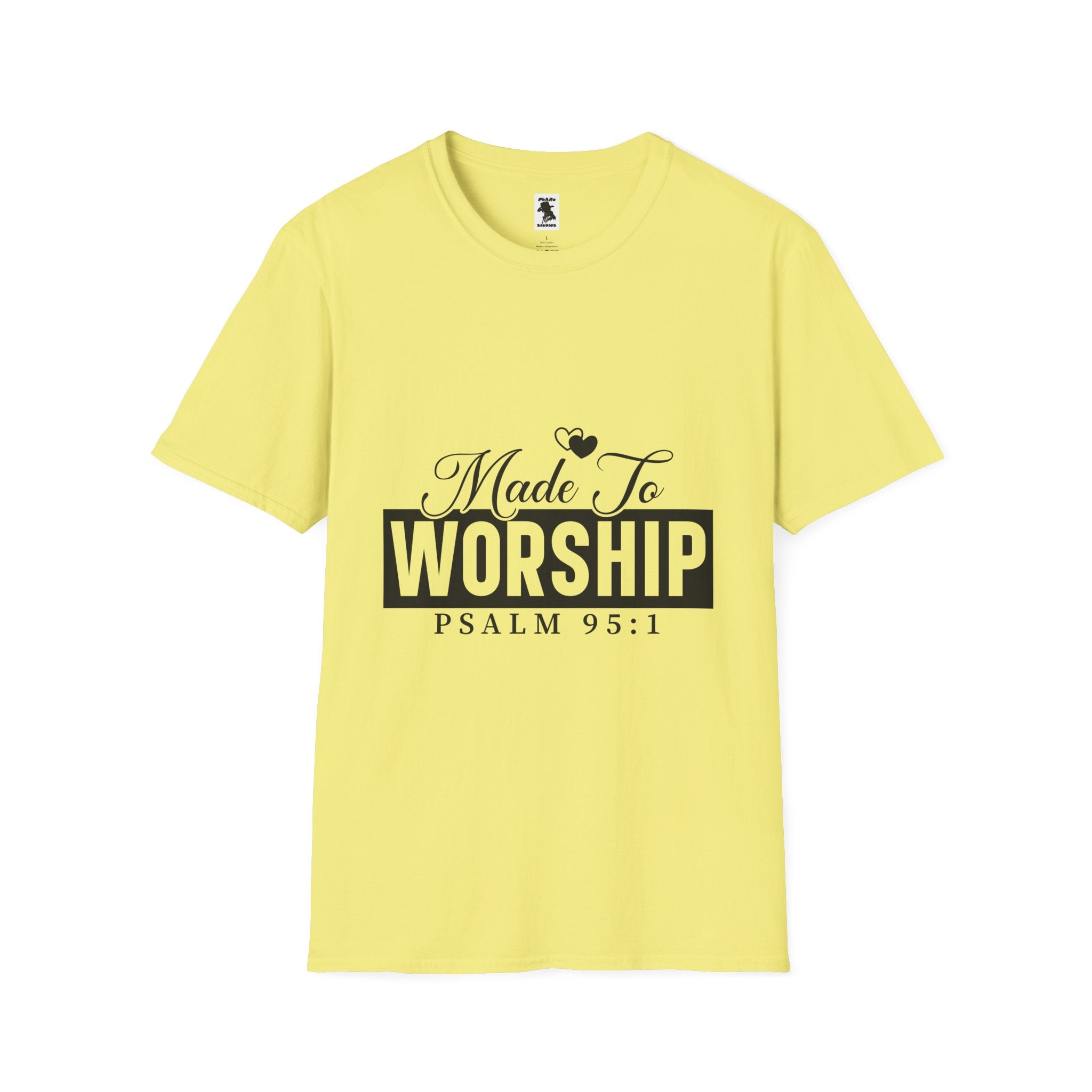 Made To Worship T-Shirt - Unisex Softstyle Tee for Faith and Praise