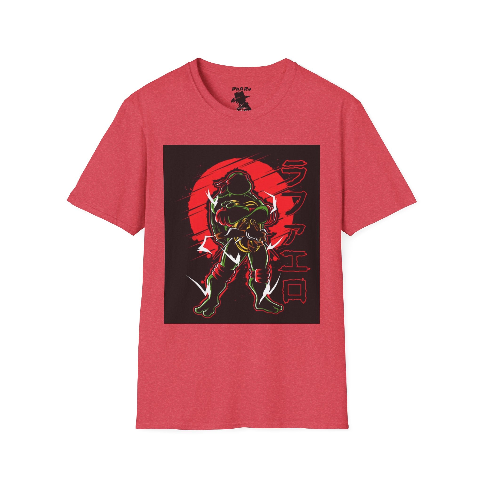 Unisex Softstyle Graphic T-Shirt - Retro Raph Ninja Design