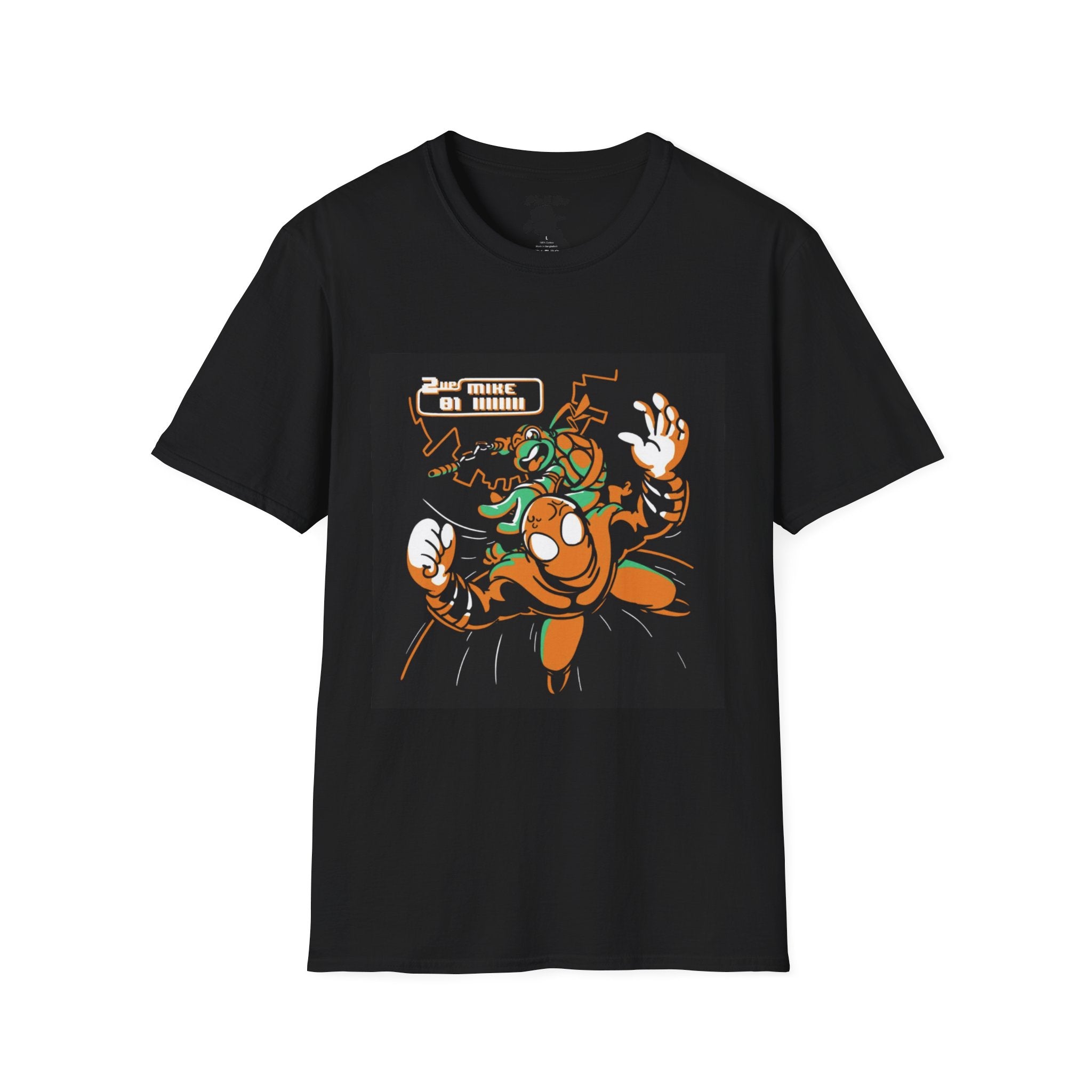 Unisex Softstyle T-Shirt - Vibrant TMNT Arcade Design