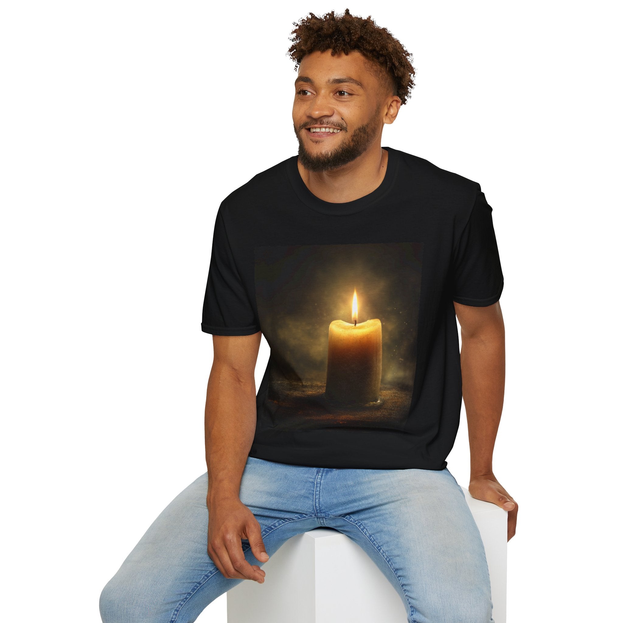 Lightbearer Unisex T-Shirt, Cozy Gift for Home Lovers, Relaxing Aesthetic Apparel, Perfect for Birthdays, Meditation, or Home Decor