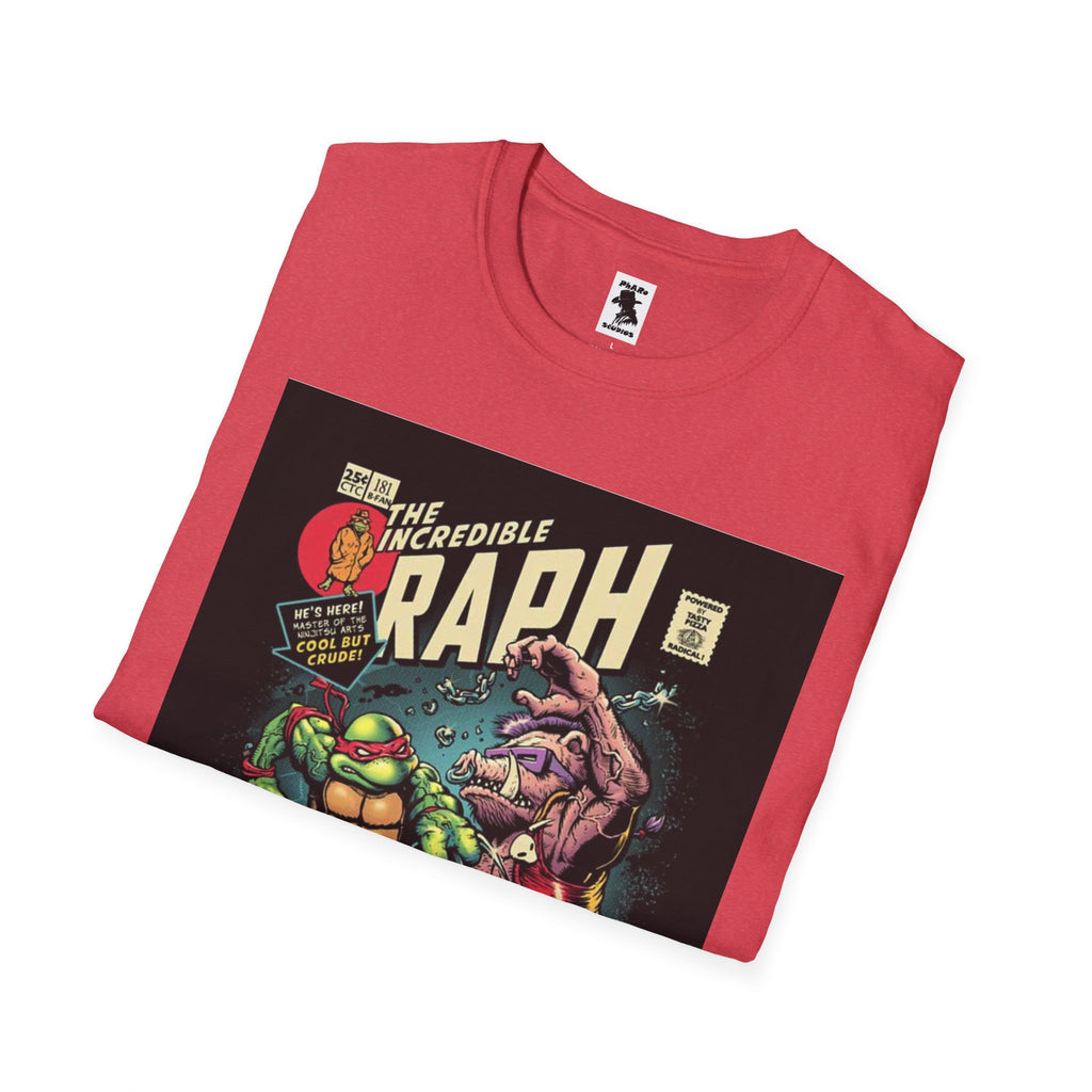 Unisex Softstyle T-Shirt - Retro Comic Raph Design