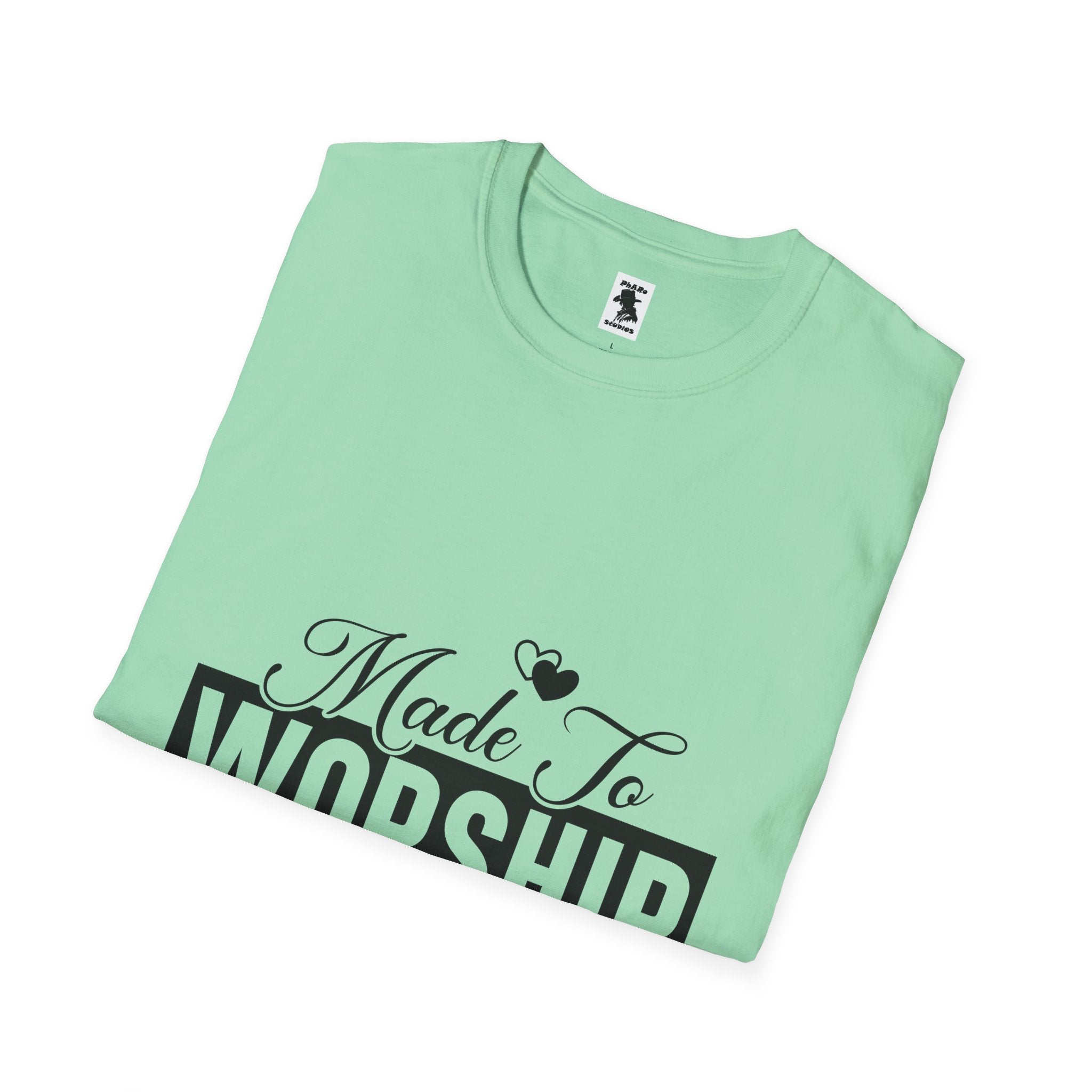 Made To Worship T-Shirt - Unisex Softstyle Tee for Faith and Praise