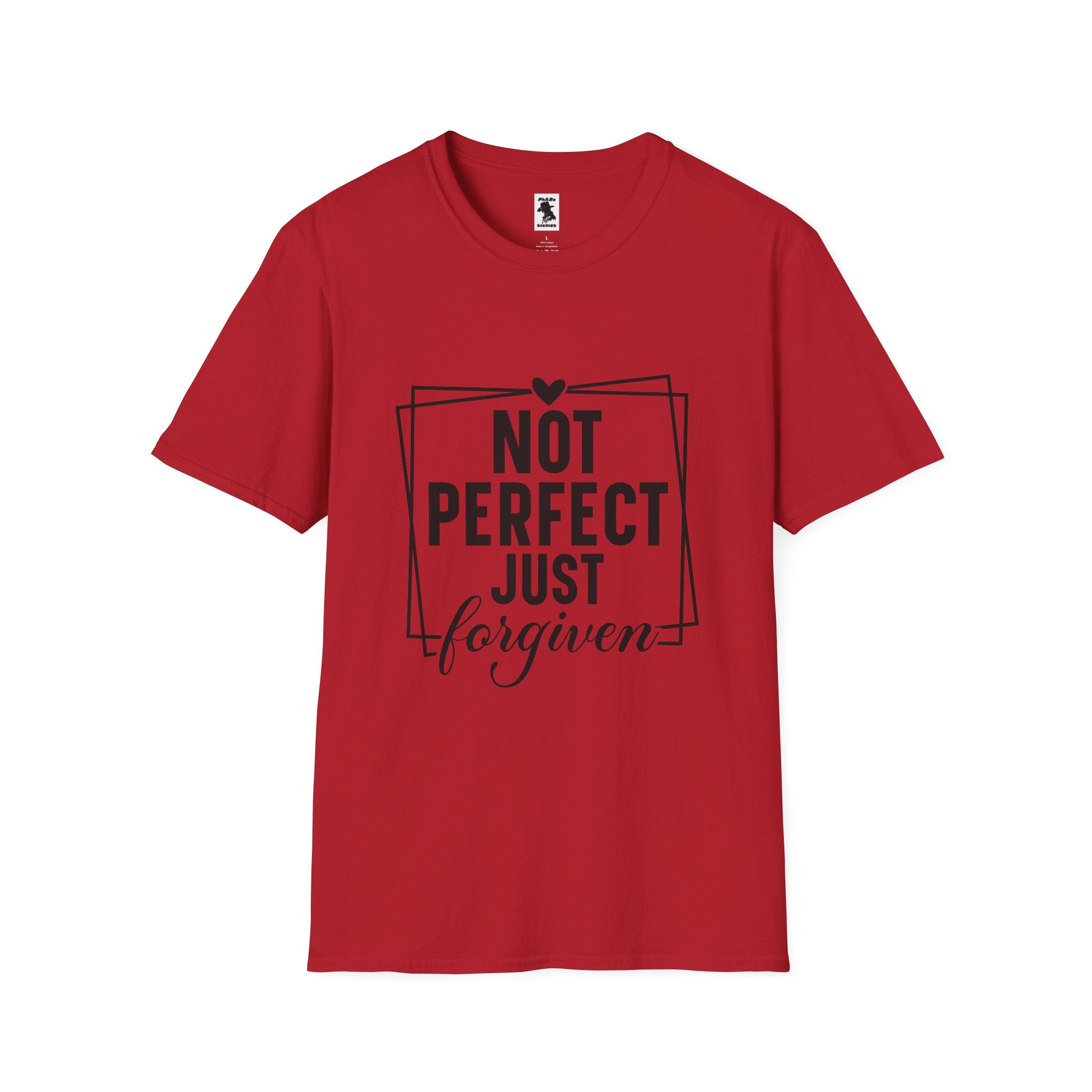 Unisex Softstyle T-Shirt - 'Not Perfect Just Forgiven' Inspirational Tee