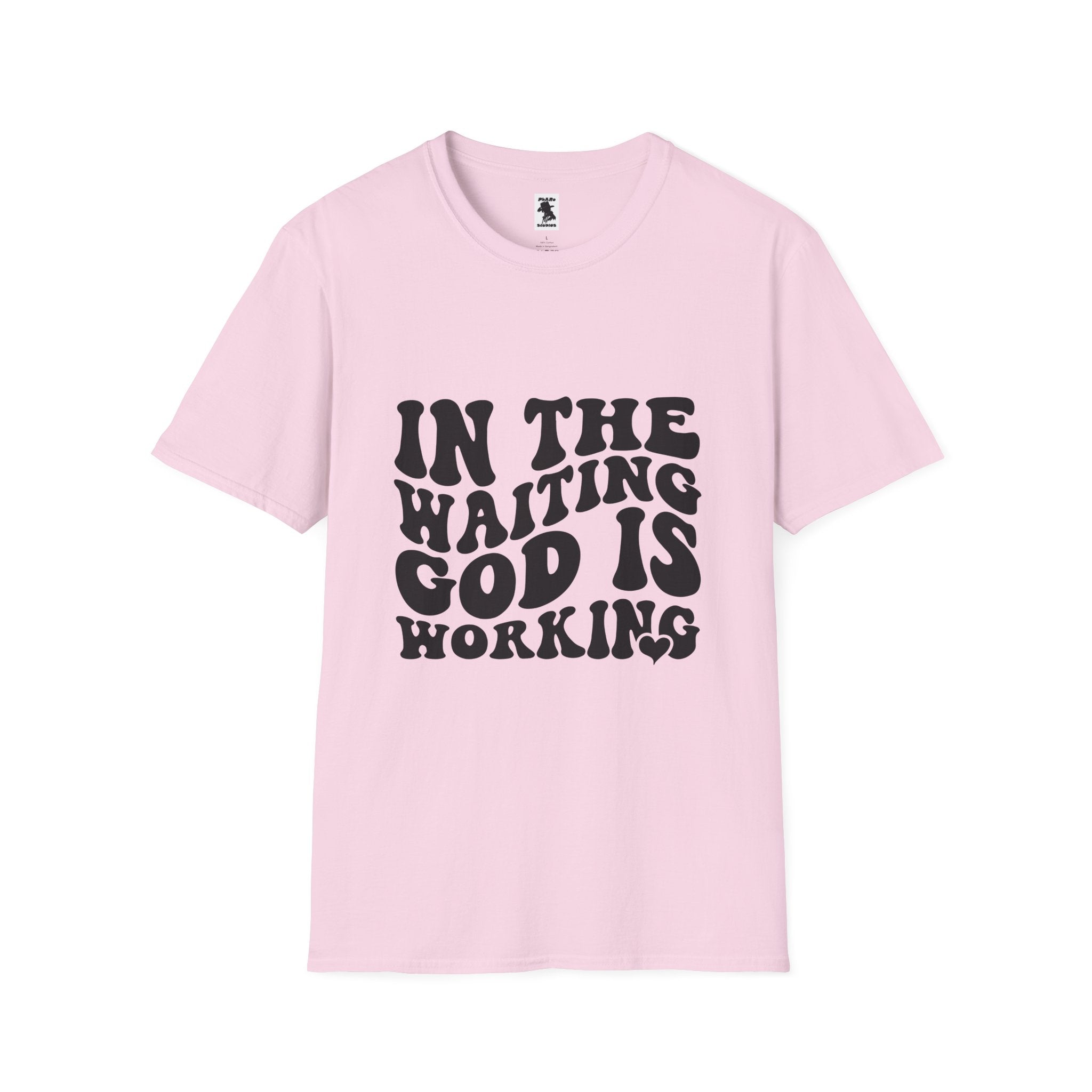Inspirational Workout Unisex T-Shirt - 'In the Waiting God is Working'