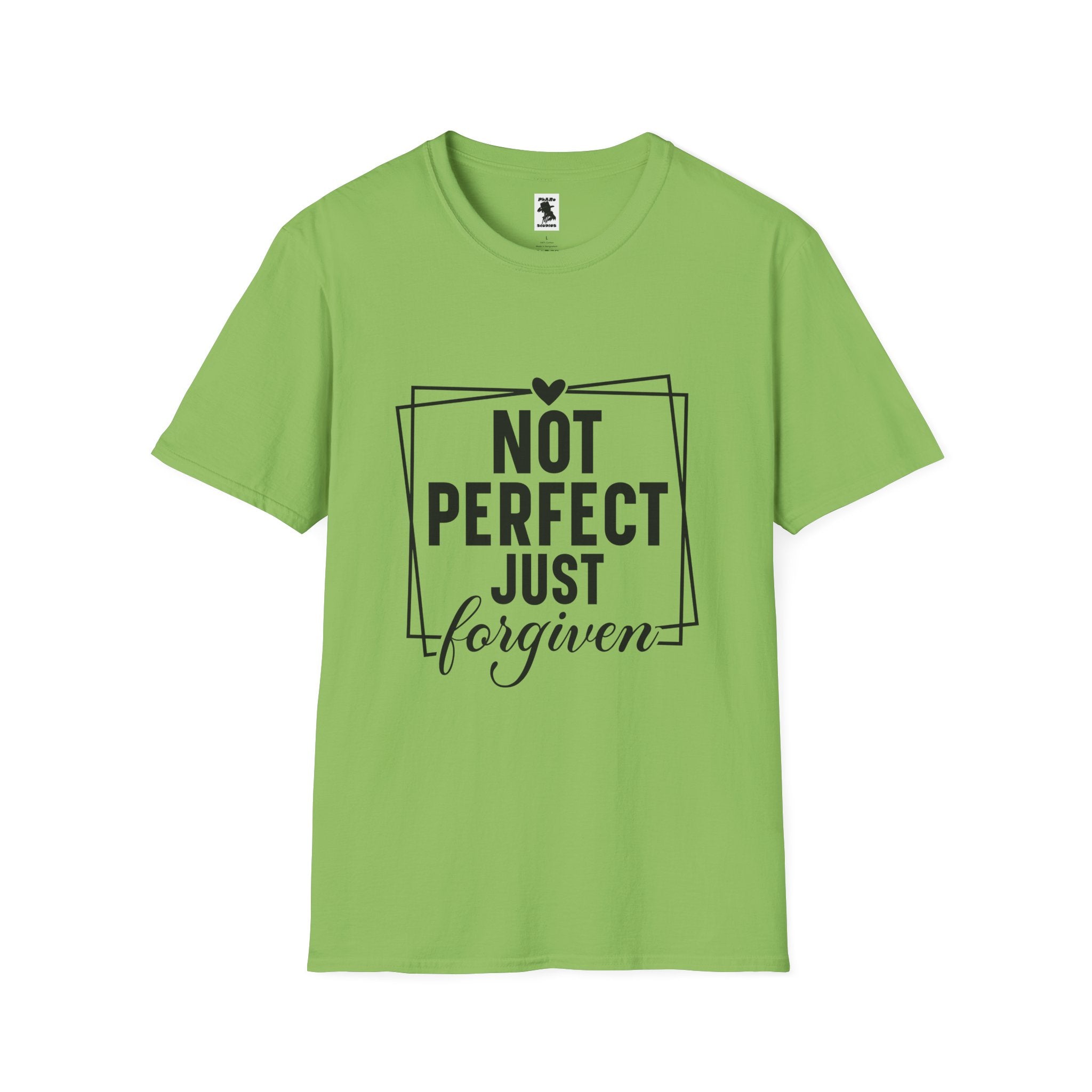Unisex Softstyle T-Shirt - 'Not Perfect Just Forgiven' Inspirational Tee