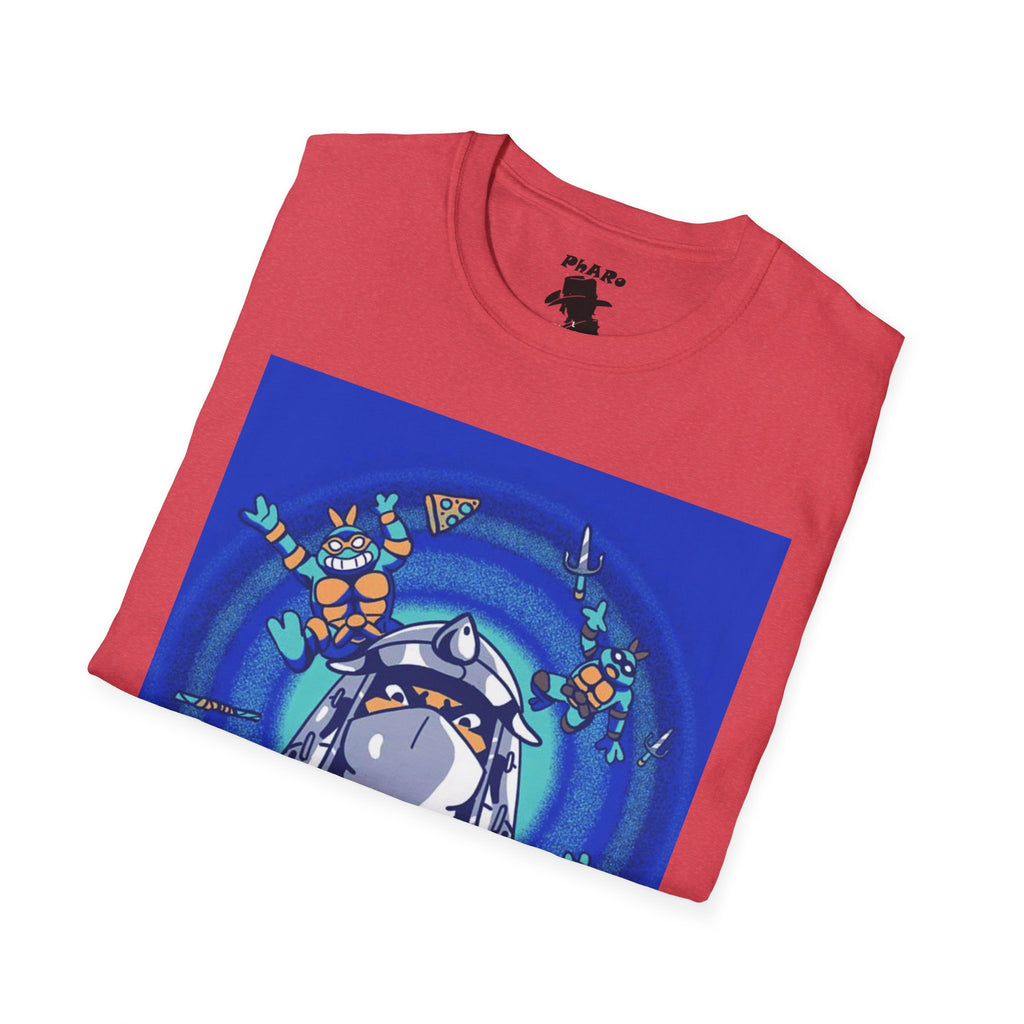 Whimsical TMNT Arcade Adventure Unisex Softstyle T-Shirt