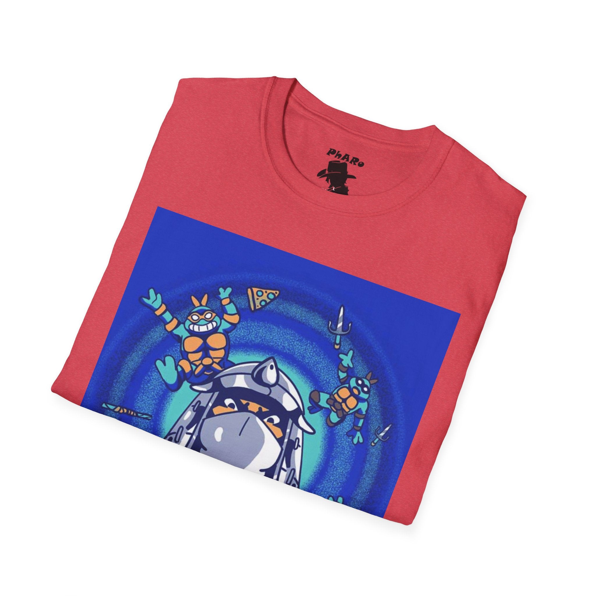 Whimsical TMNT Arcade Adventure Unisex Softstyle T-Shirt