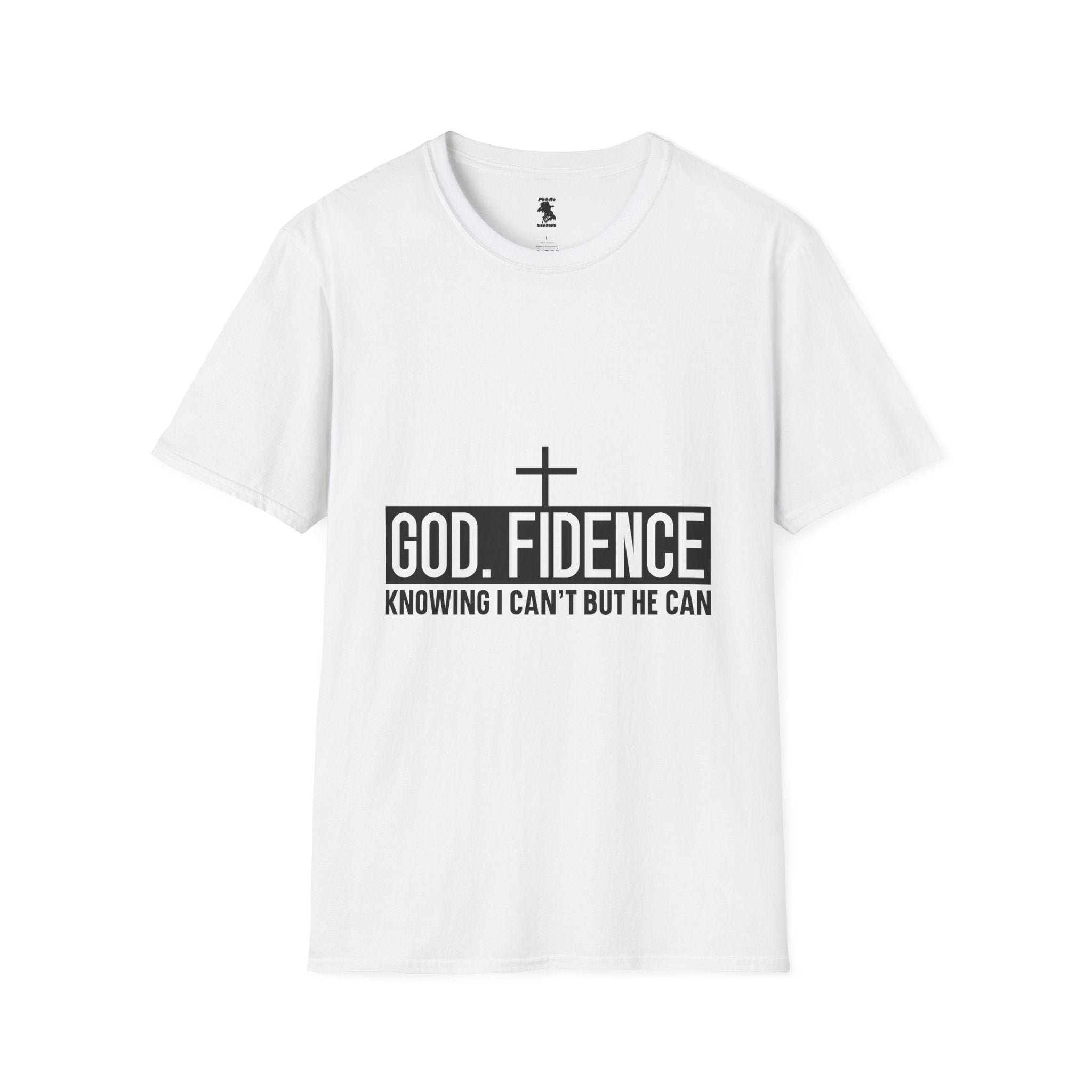 Faith-Inspired Unisex Softstyle T-Shirt - "Godfidence" Motivational Tee