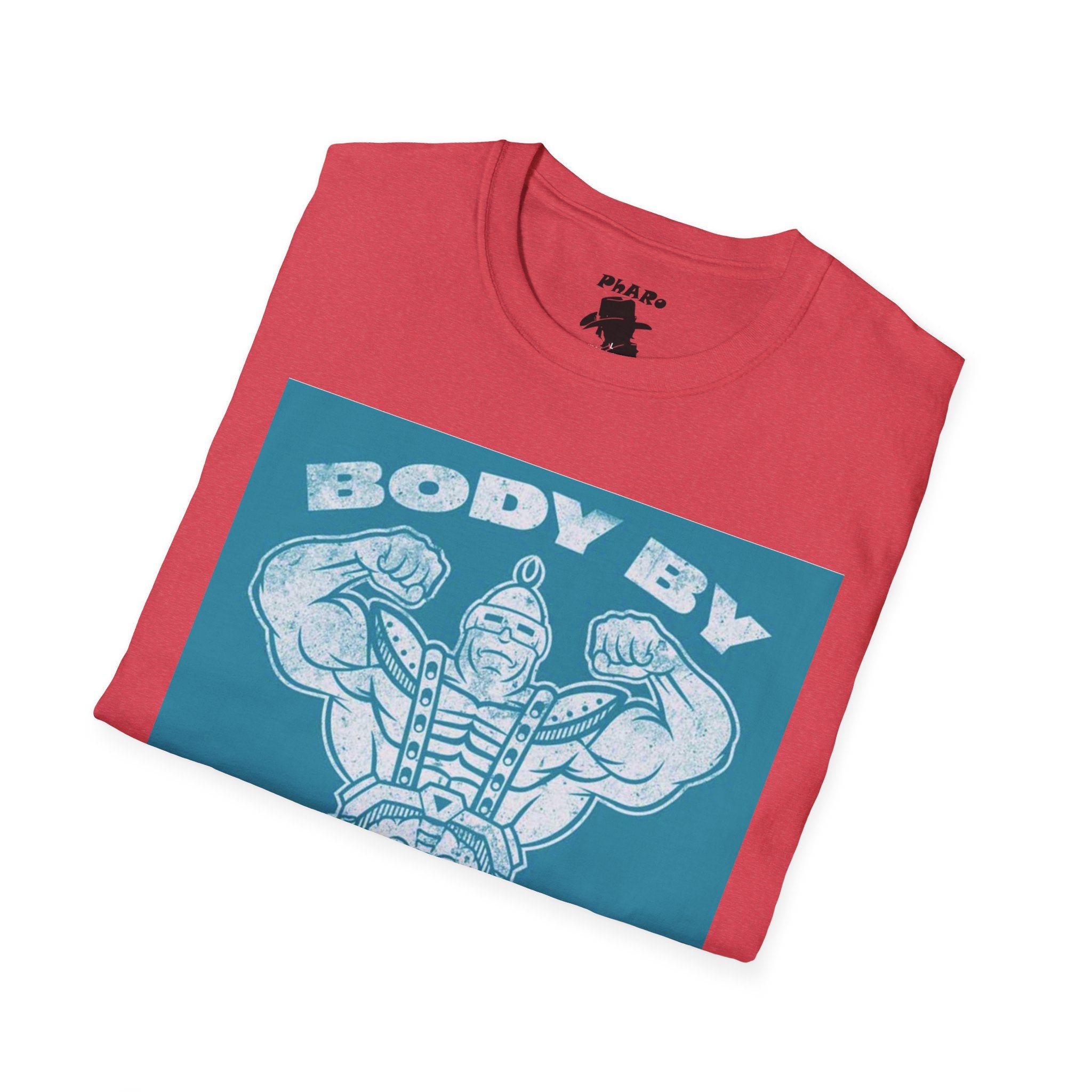 Body By Krang Unisex Softstyle T-Shirt - Vintage Fitness Tee