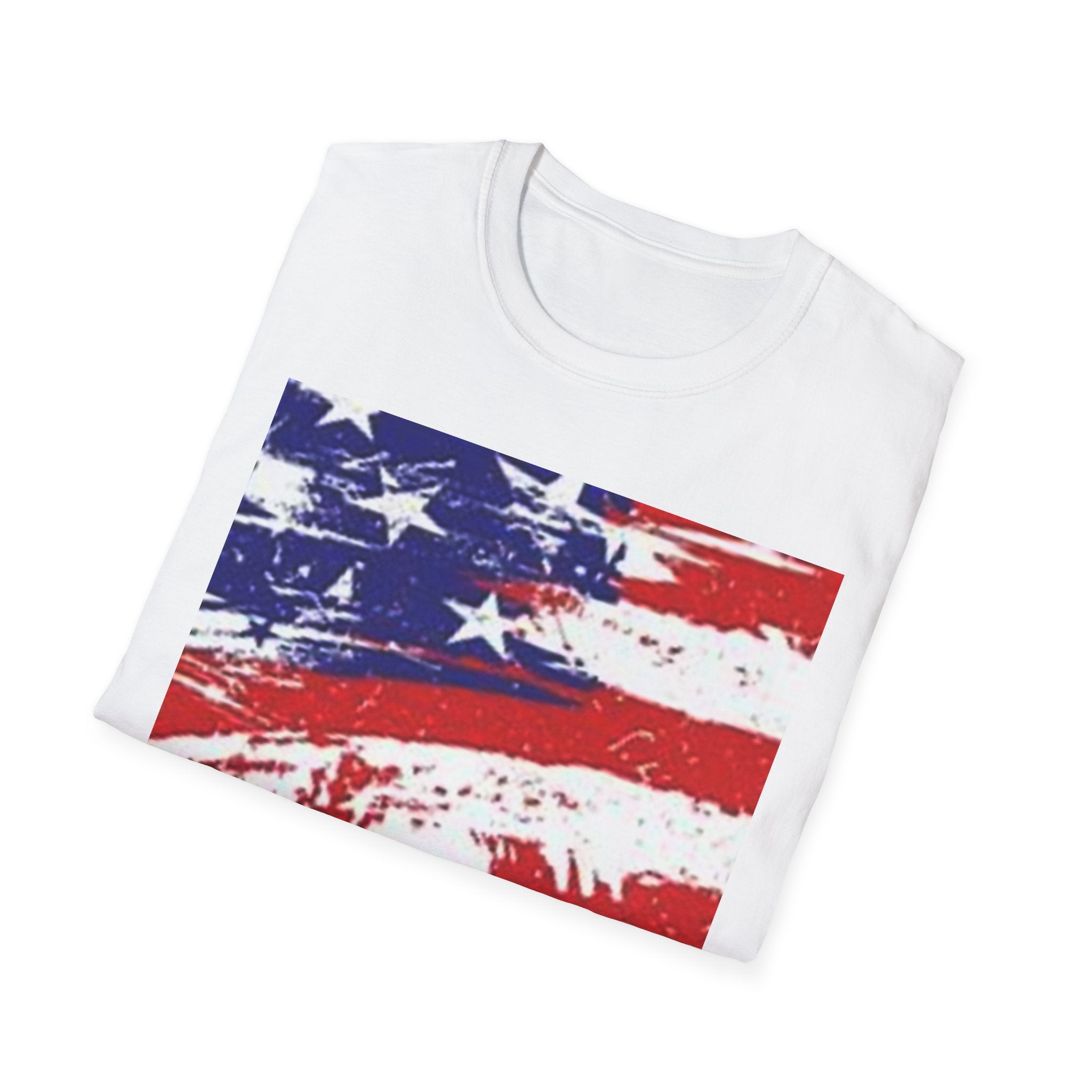 Courage in the Darkness T-Shirt, Unisex Softstyle Tee for Freedom Lovers, 'Awaken America' Graphic Shirt, Perfect for Holidays, Gift Idea