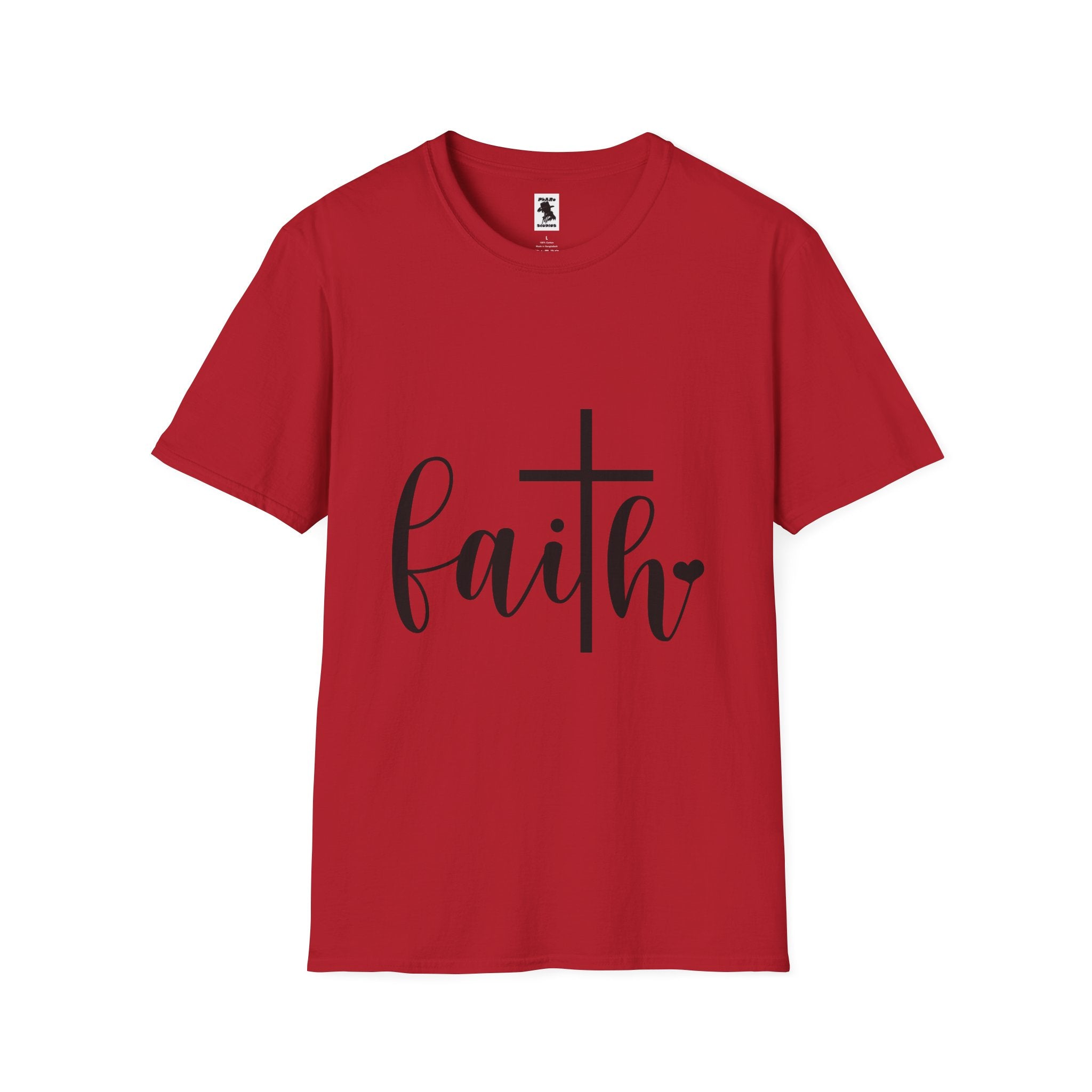 Faith Cross Unisex Softstyle T-Shirt | Inspirational Graphic Tee