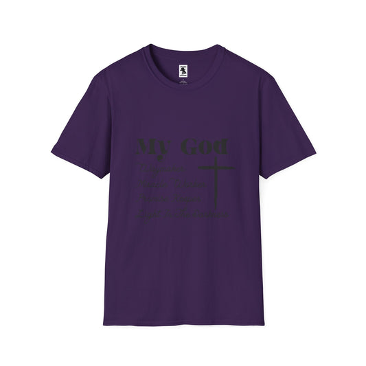 Inspirational Christian T-Shirt - My God Waymaker, Miracle Worker, Promise Keeper