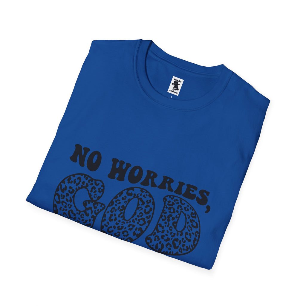 Inspirational Unisex Softstyle T-Shirt | "No Worries, God Got Me"