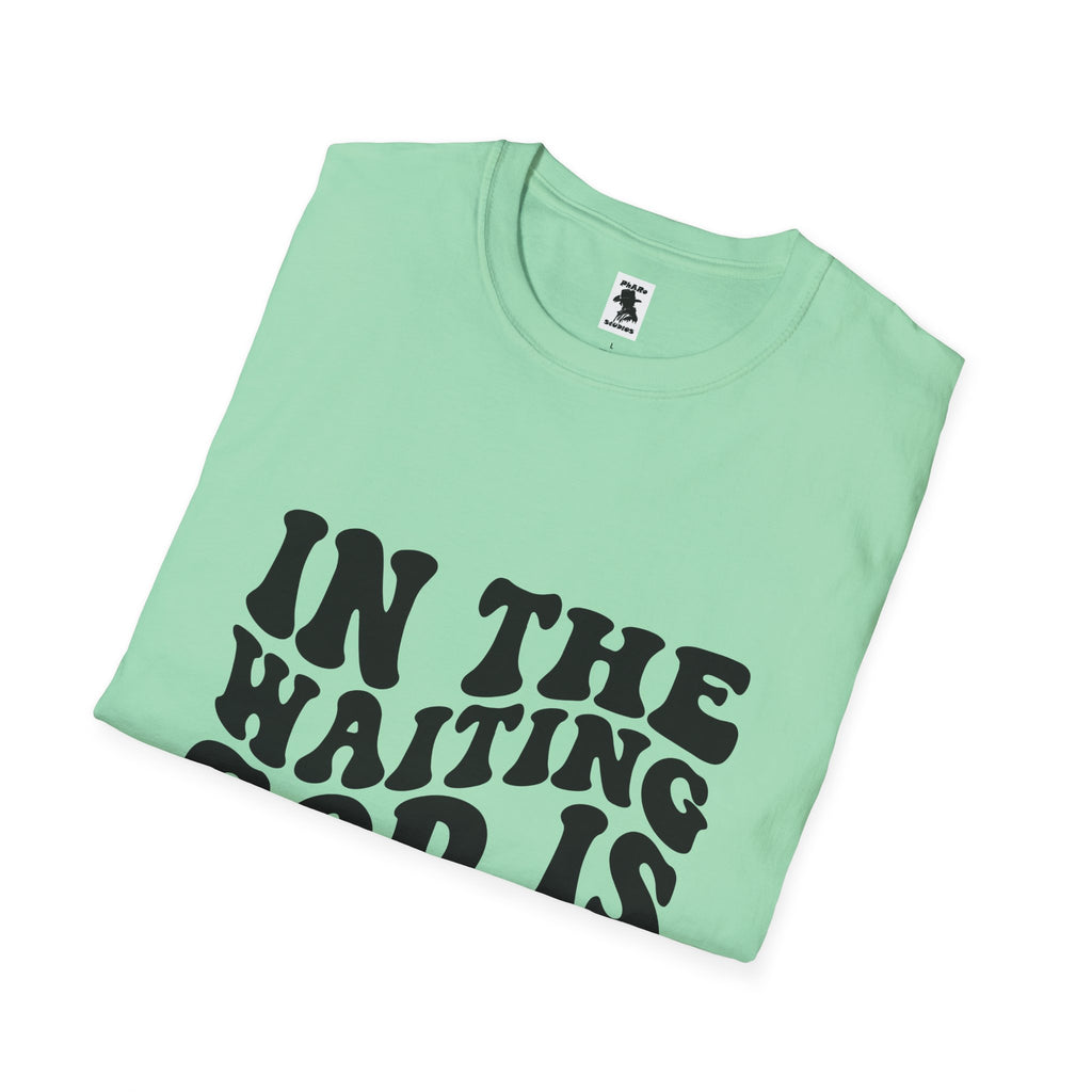 Inspirational Workout Unisex T-Shirt - 'In the Waiting God is Working'