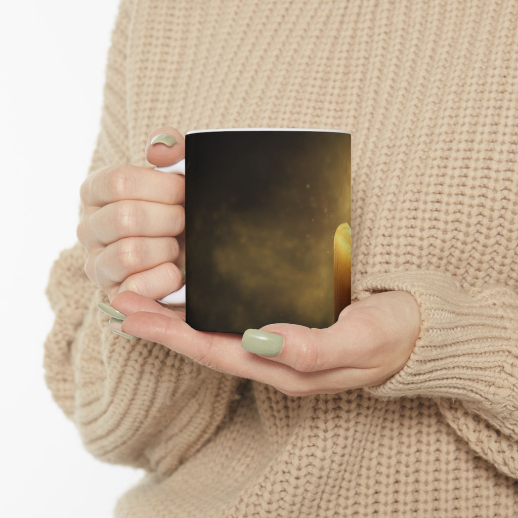 Lightbearer Ceramic Mug, Cozy Drinkware, Perfect for Home Decor, Gift for Coffee Lovers, Warm Atmosphere, Relaxing Moments