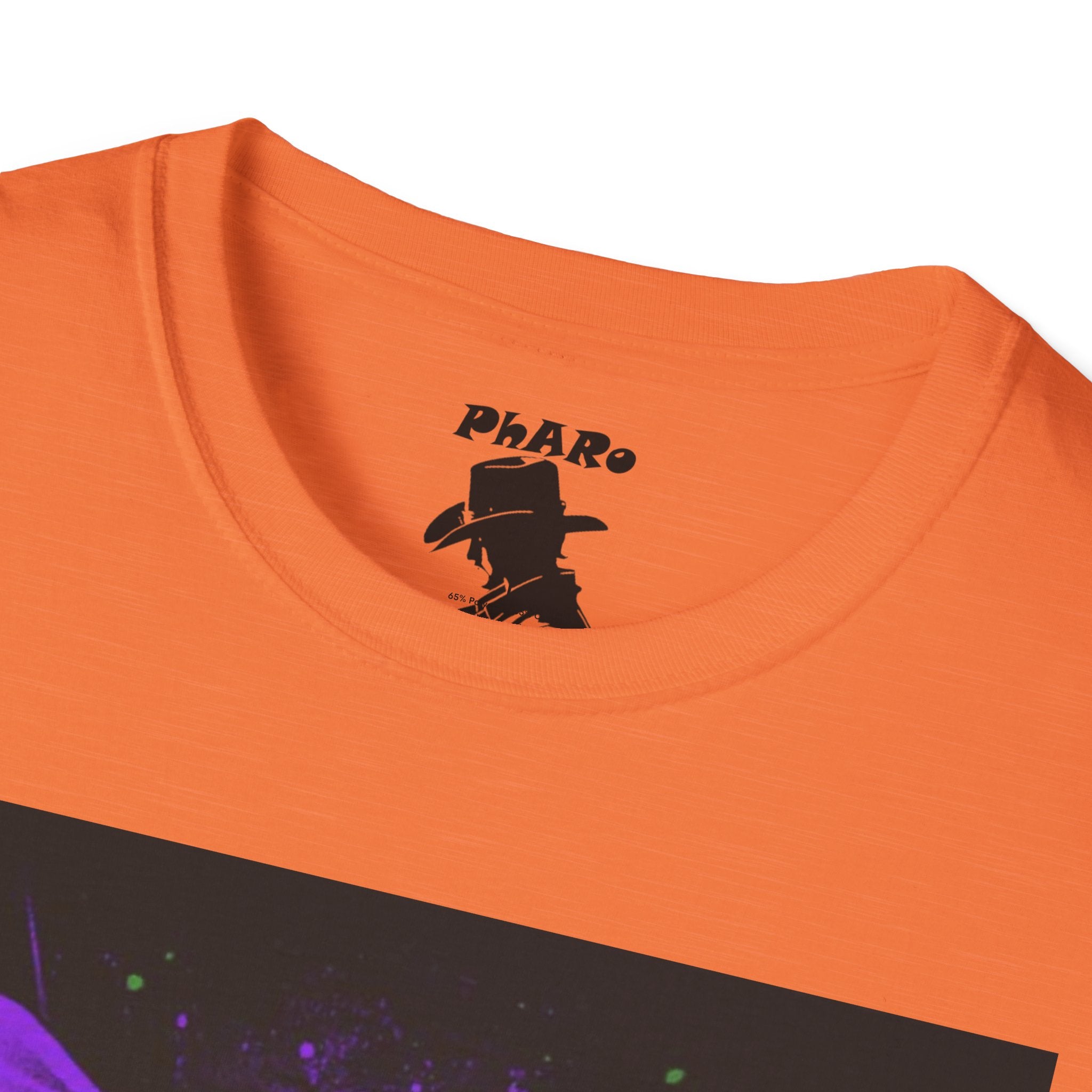 Bold Graphic Unisex T-Shirt - Edgy Design with Purple and Green Elements