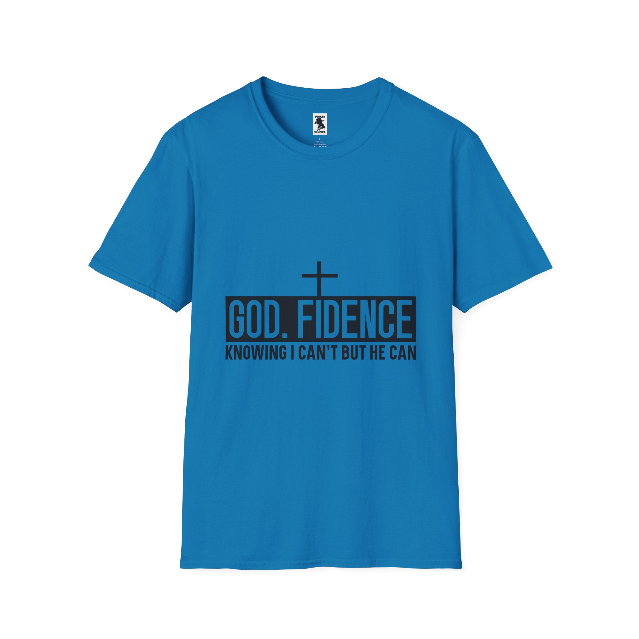 Faith-Inspired Unisex Softstyle T-Shirt - "Godfidence" Motivational Tee