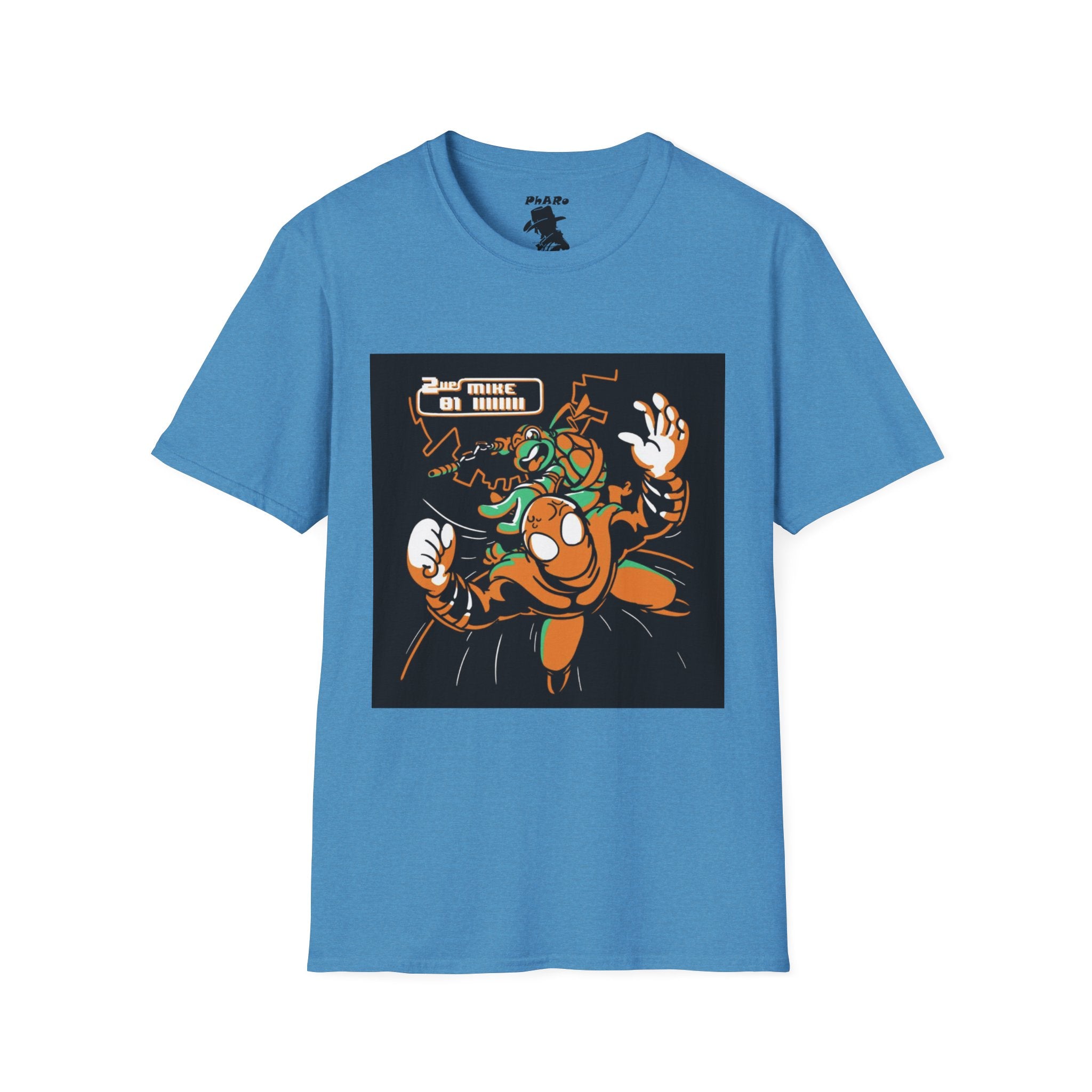 Unisex Softstyle T-Shirt - Vibrant TMNT Arcade Design