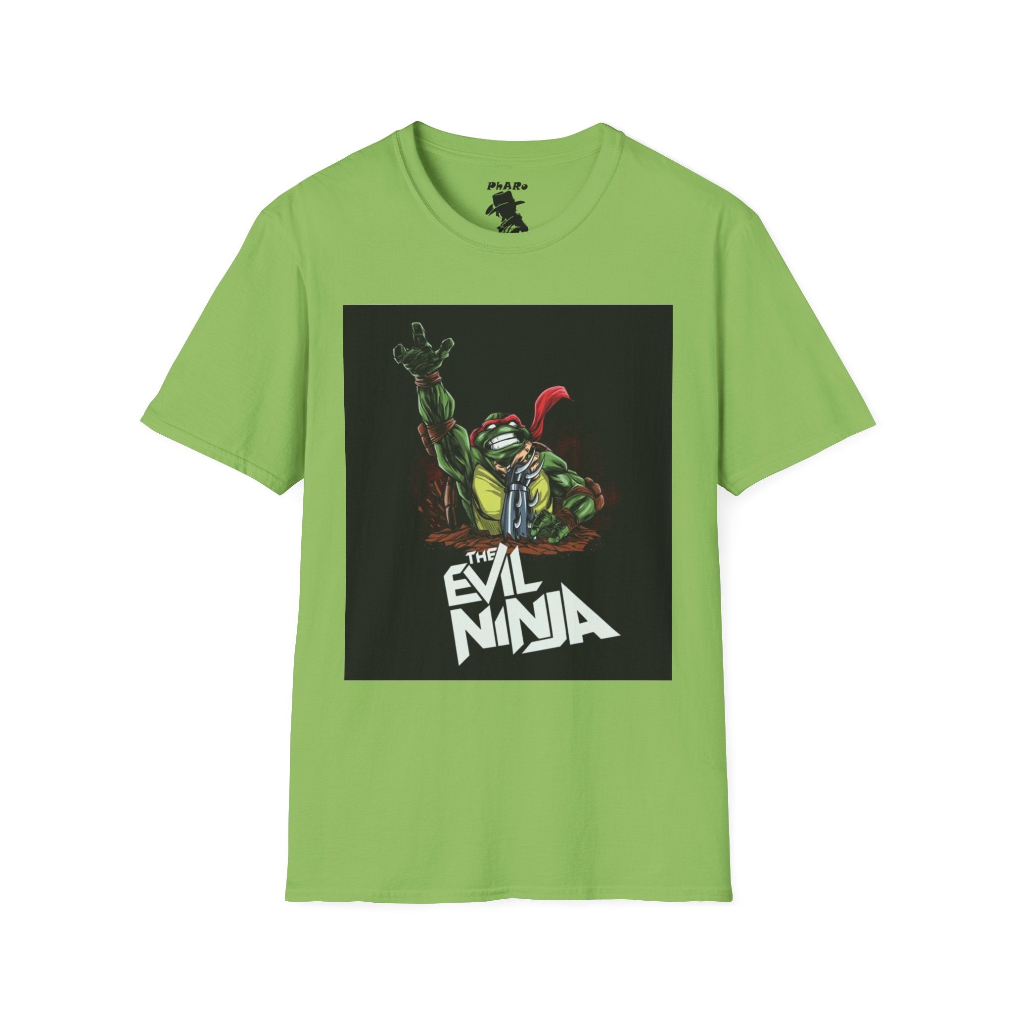 Evil Ninja Graphic T-Shirt - Unisex Softstyle Tee for Comic Enthusiasts